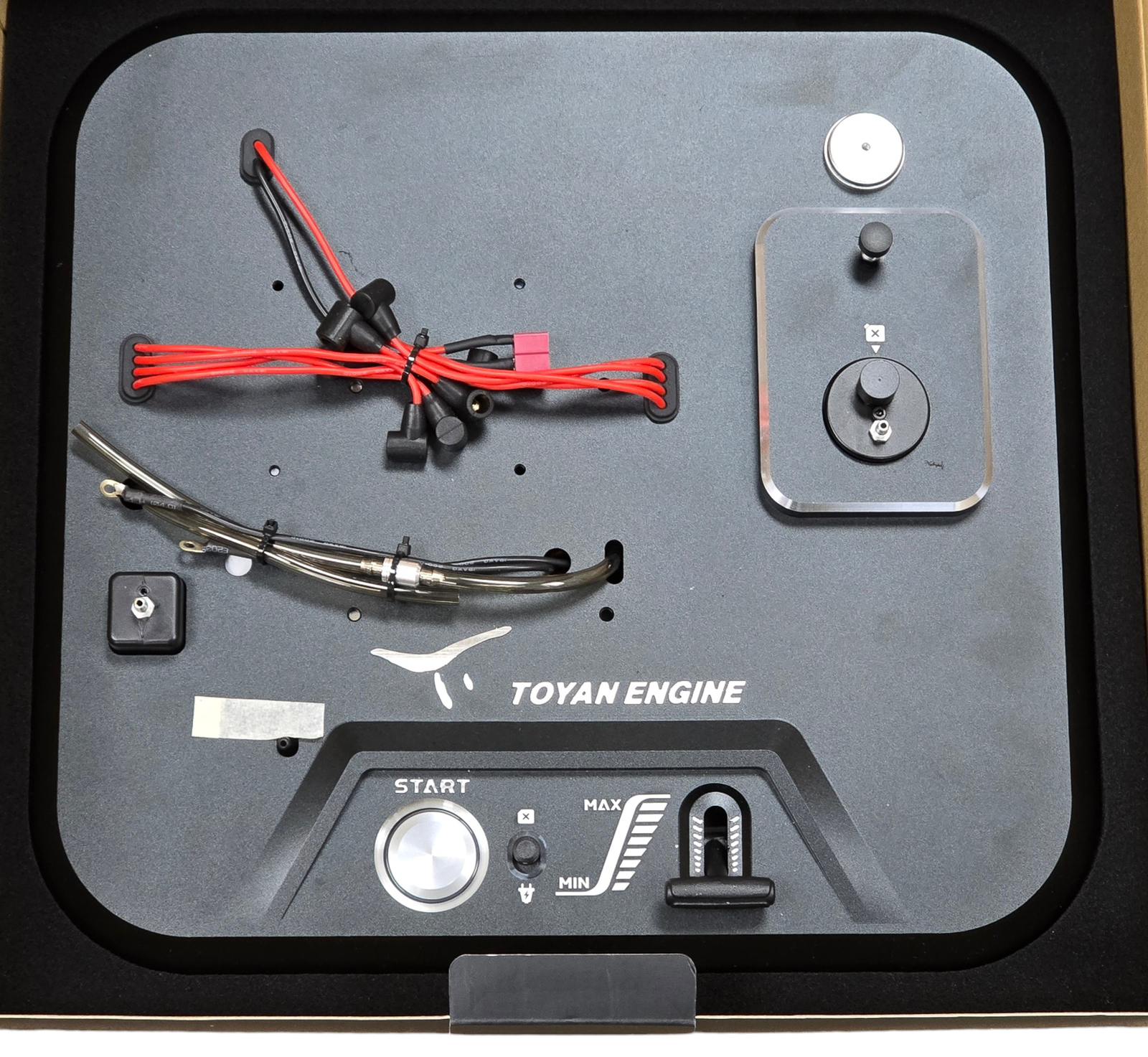 Toyan FS-V800 Engine Complete Metal Base with Fuel Tank, Starting battery