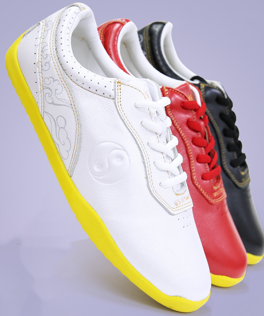Genuine Leather Kung Fu Tai Chi Shoes Martial Art Shoes Sneakers Soft Cowhide