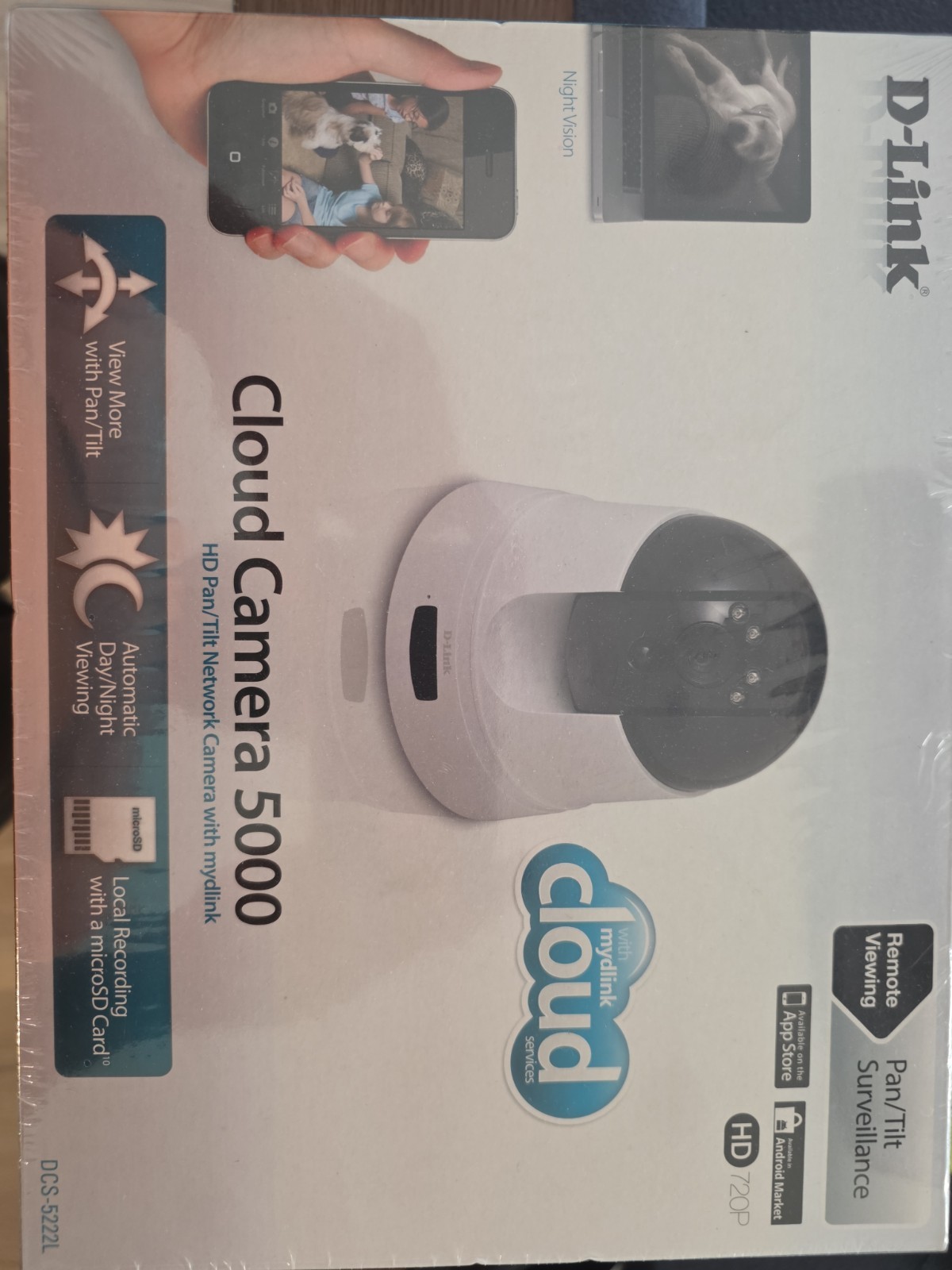 D-Link Cloud Camera 5000 Remote Viewing HD Pan /Tilt Network Camera HD 720P