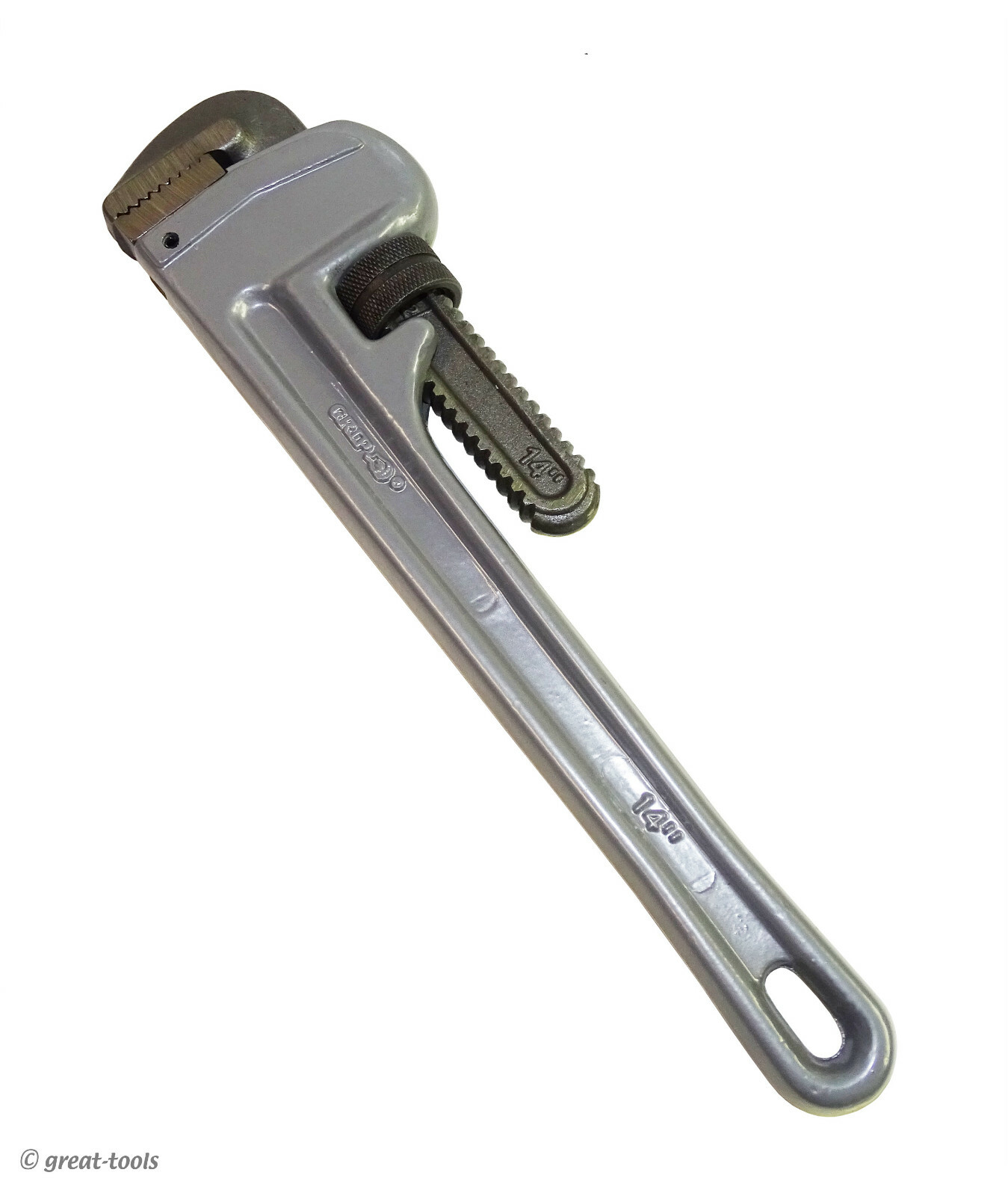14" ALUMINUM PIPE WRENCH – plumbers wrenches plumbing hand tool tools