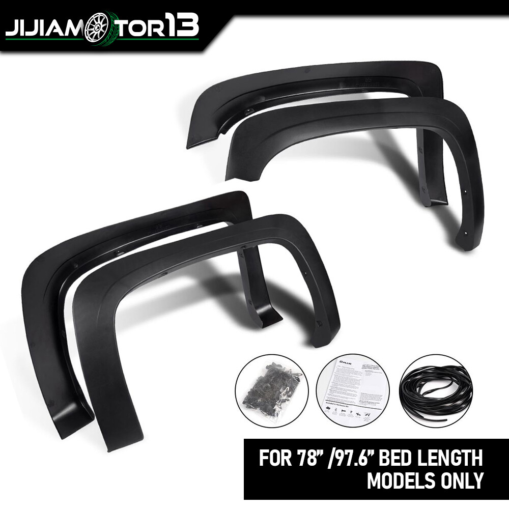 Factory Style Fender Flares Fit For 2007-2013 Chevy Silverado 1500/2500HD/3500HD