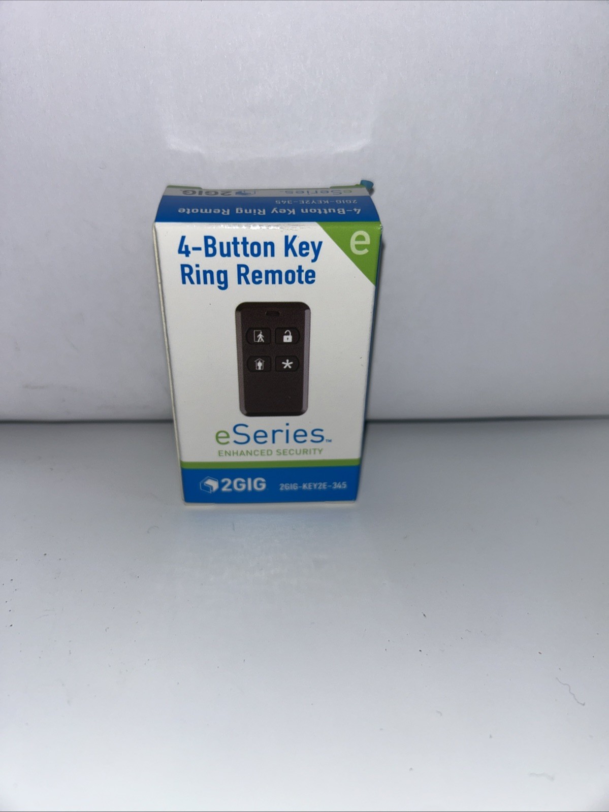 2GIG Encrypted Home Security 4‐Button Remote Keyfob 2GIG-KEY2-345