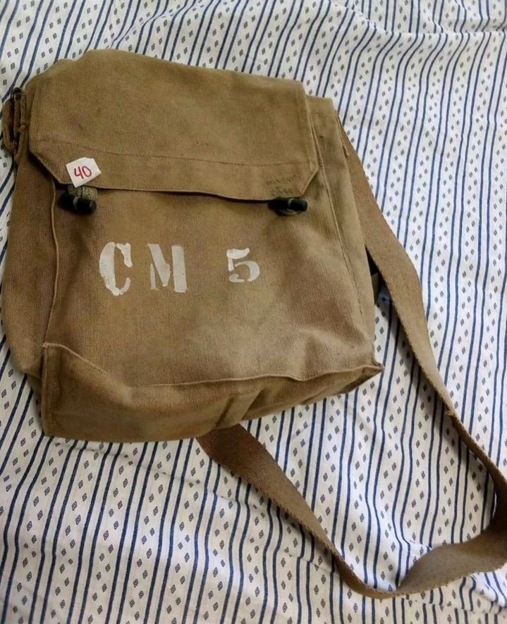 Vintage Military Satchel Bag Green