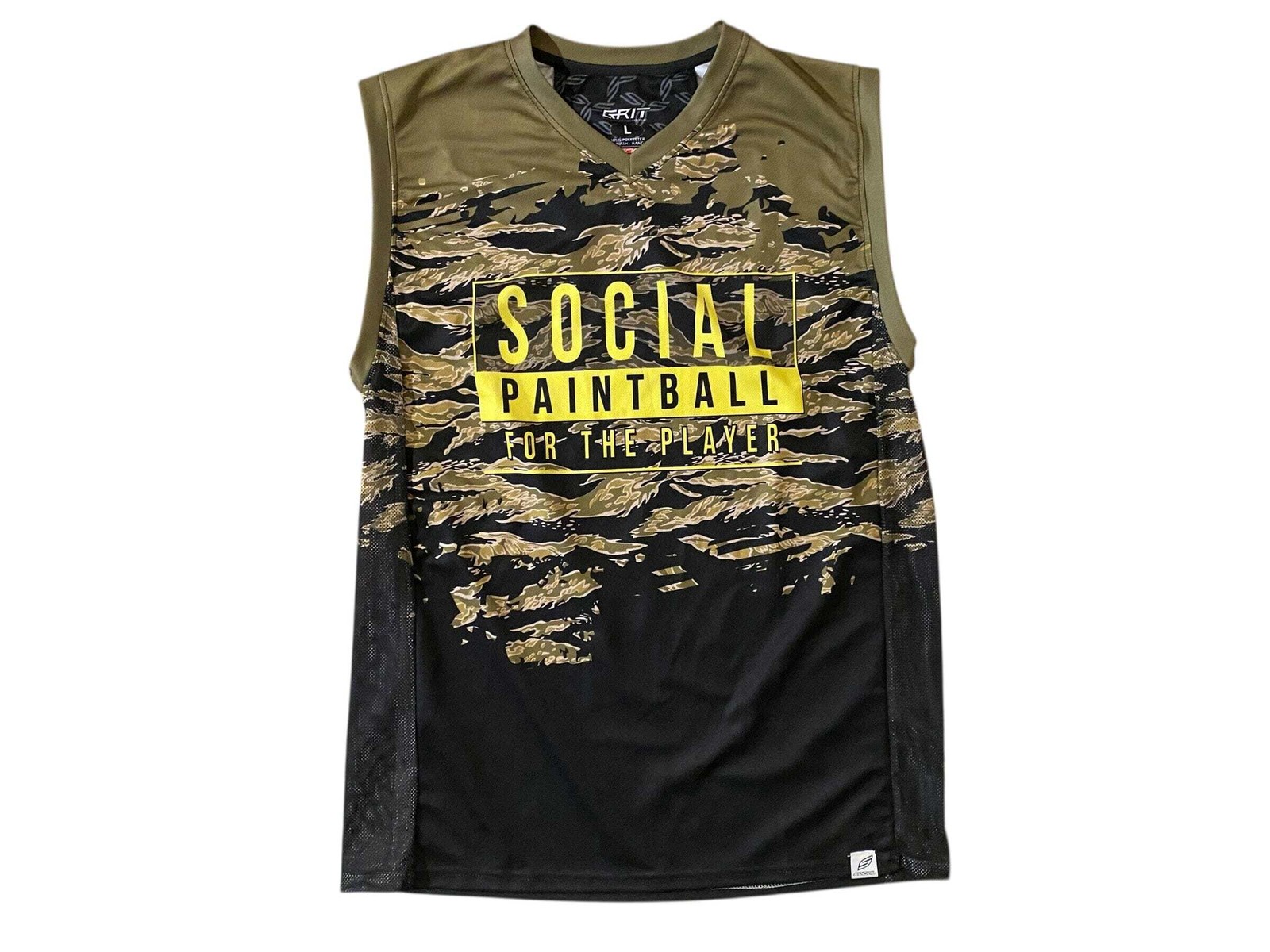 Social Paintball Sleeveless Jersey : size L