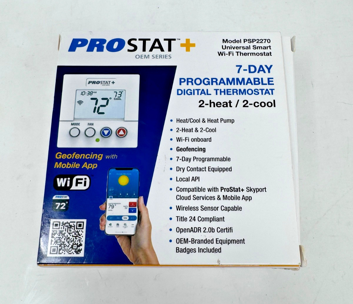 PROSTAT+ 7-Day Programmable Digital Thermostat PSP2270