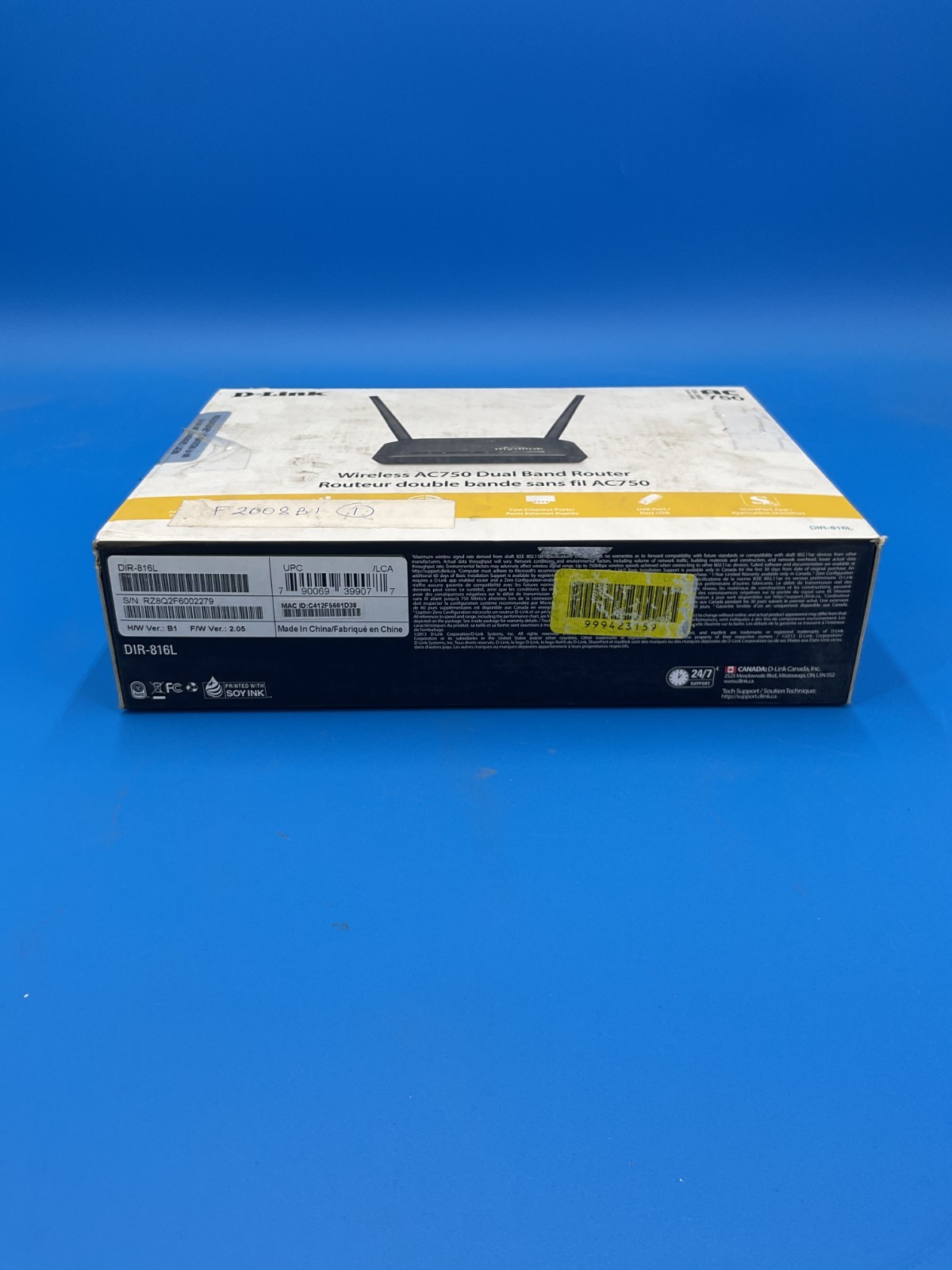 D-Link AC750 802.11ac Wireless LAN Router DIR-816L ✅ ❤️️ ✅ ❤️ OPEN BOX!