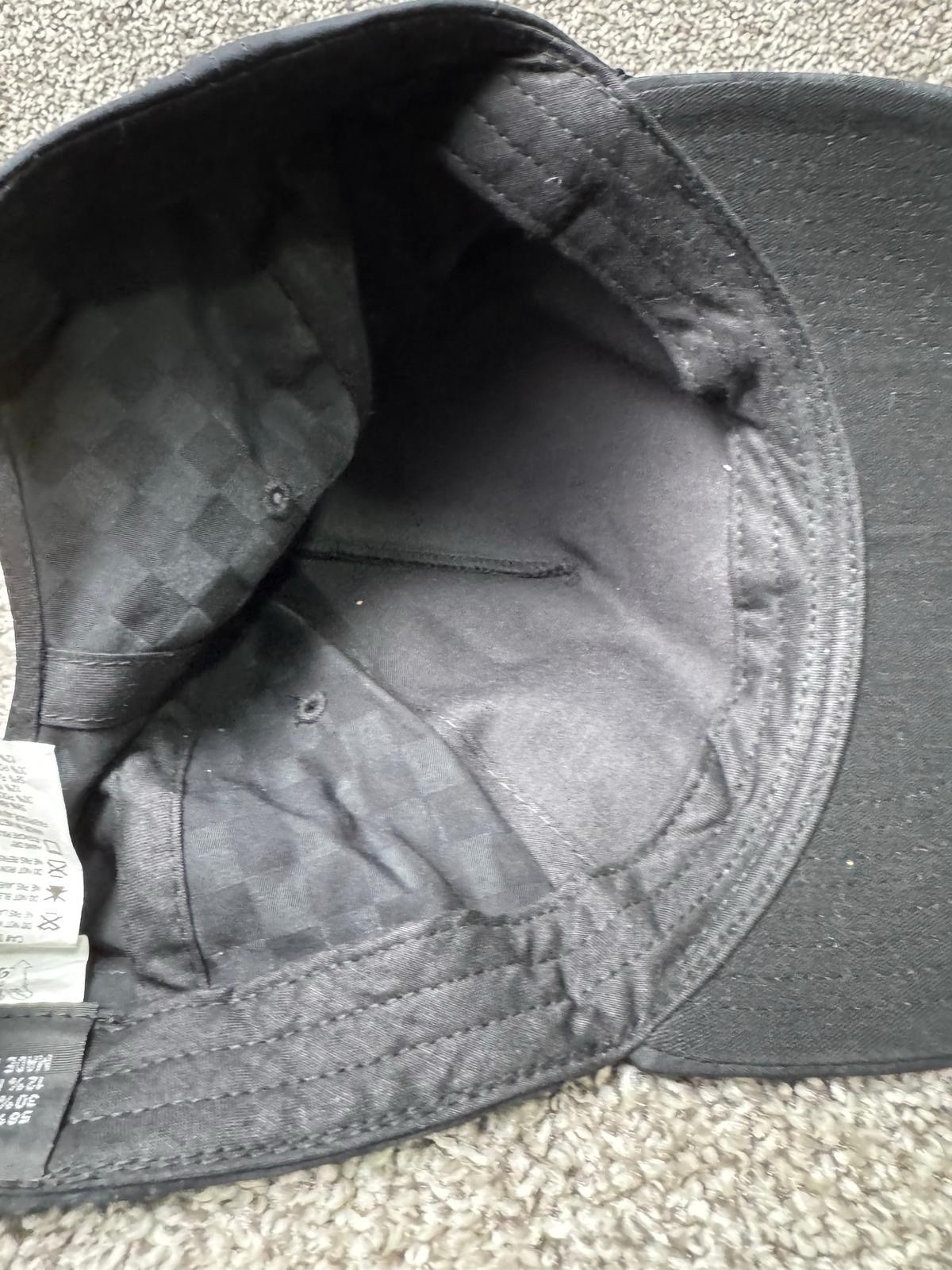Travis Matthew Hat Cap Snapback One Size Black Checkered Adjustable Golf Cart