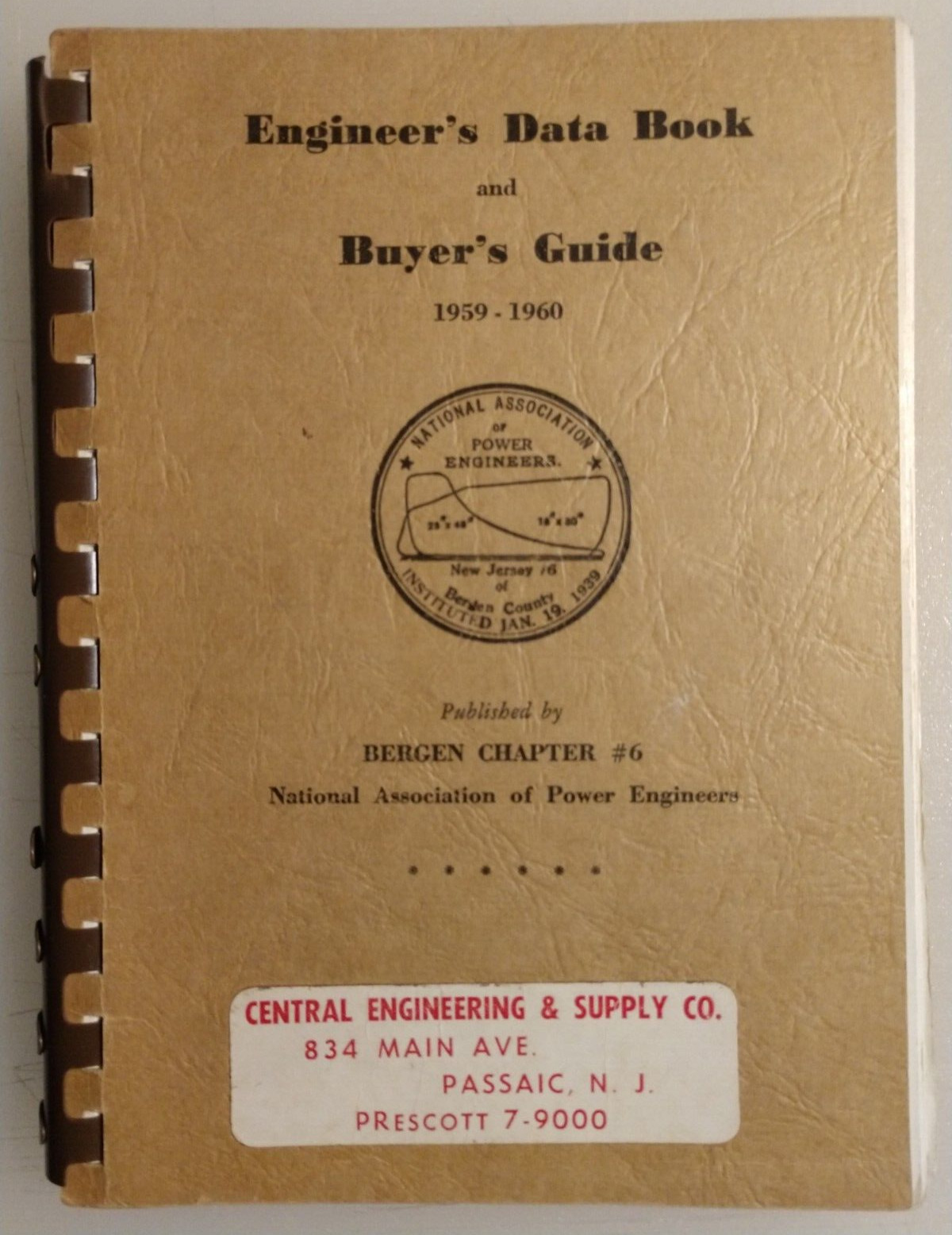 Engineer's Data Book and Buyer's Guide 1959-1960 Nat'l Assoc of Power Engineers