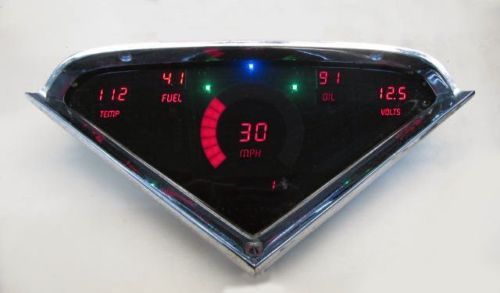 Chevy Truck DIGITAL DASH PANEL FOR 1955-1959 Gauges Custom Dash GMC RED LEDs!