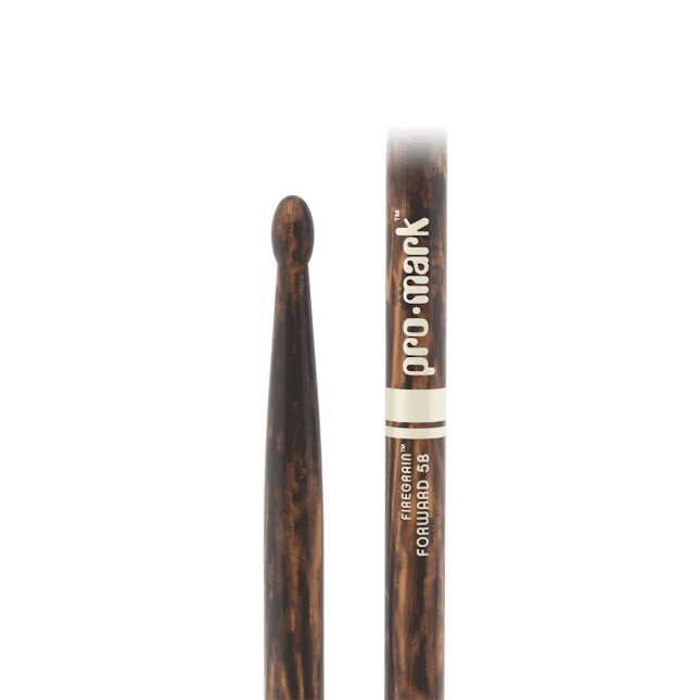 ProMark Classic Forward 5B FireGrain Hickory Drumsticks TX5BW-FG Oval Wood Tips