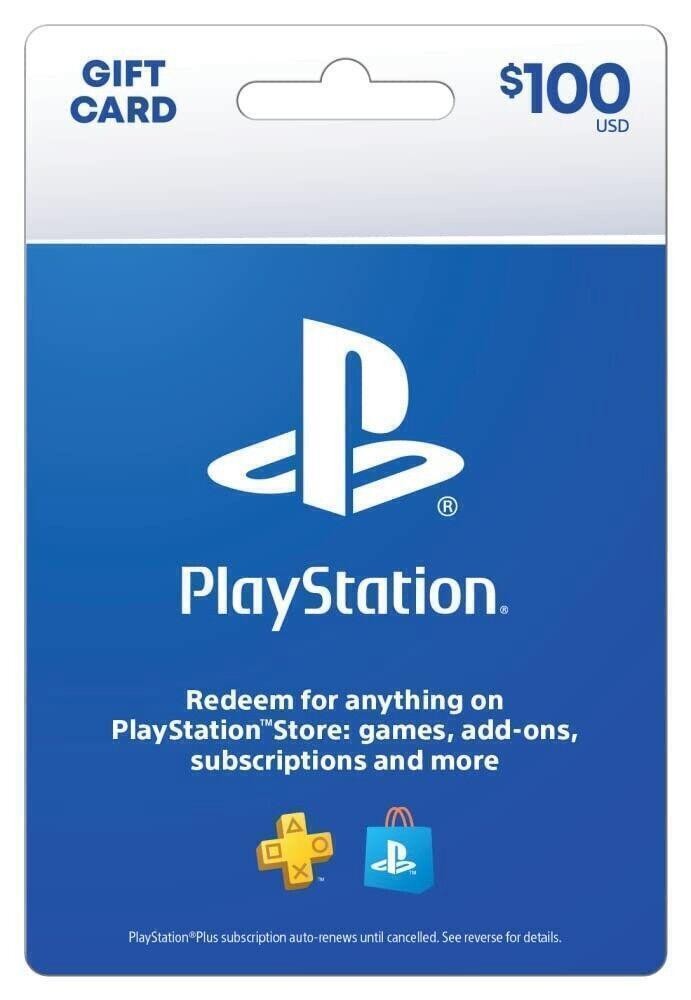 Sony Playstation Store $100 Gift Card - Ps5 Ps4 Ps3 Play..gift