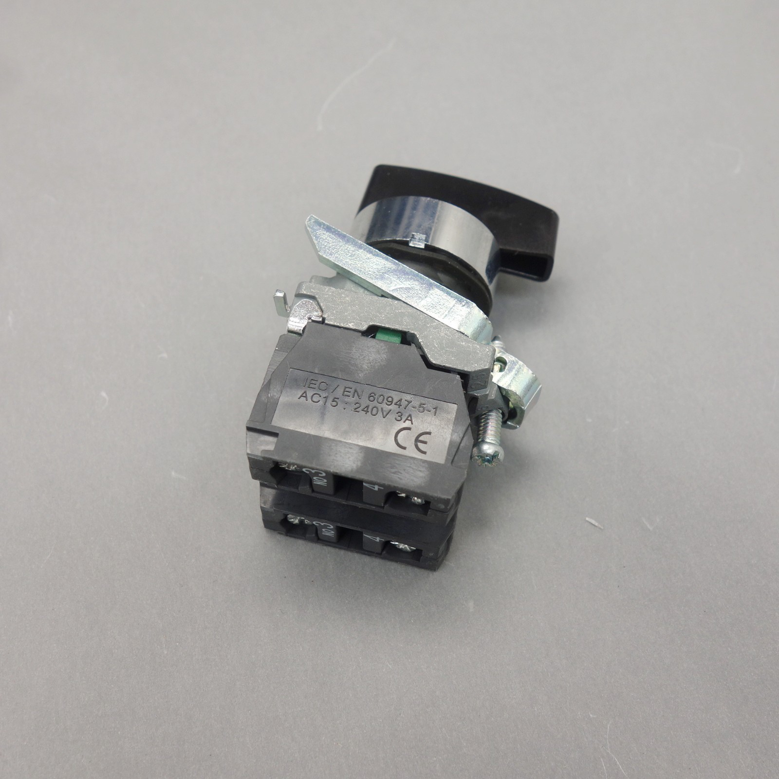 2PCS 22mm Long Handle Selector switch 3 Position Fits XB4BJ33 2N/O MAINTAINED