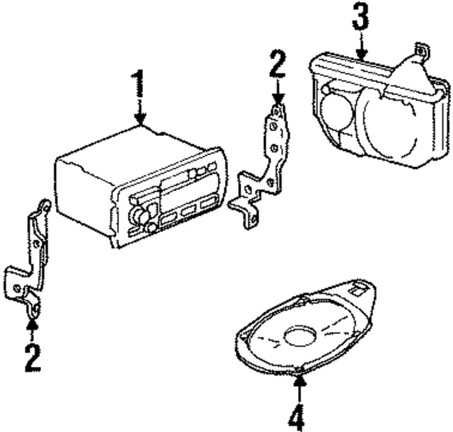 Genuine GM Radio Bracket 25674630