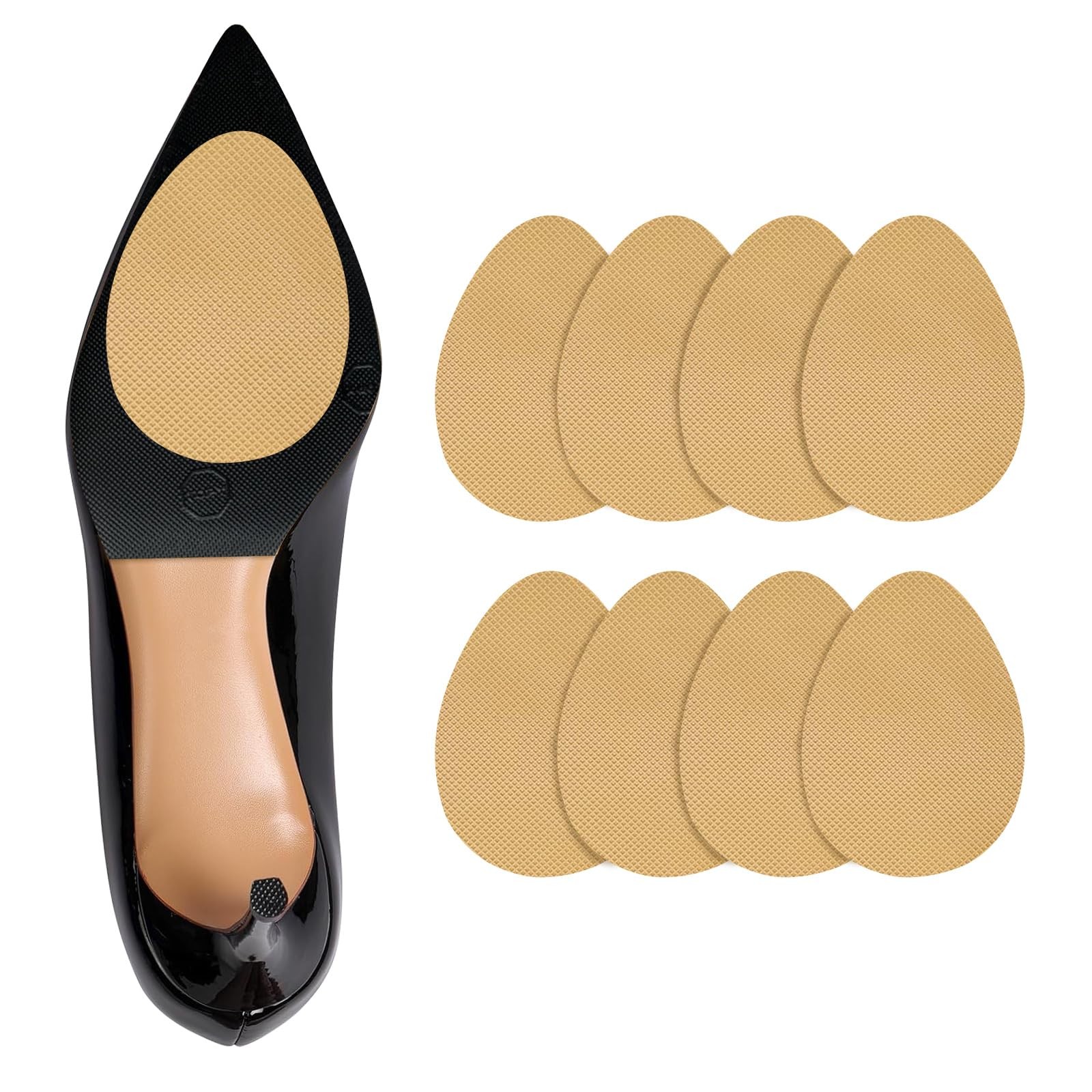 Non Slip Shoe Pads,Shoe Grips on Bottom of Shoes Silica Gel Anti Slip Shoes G...