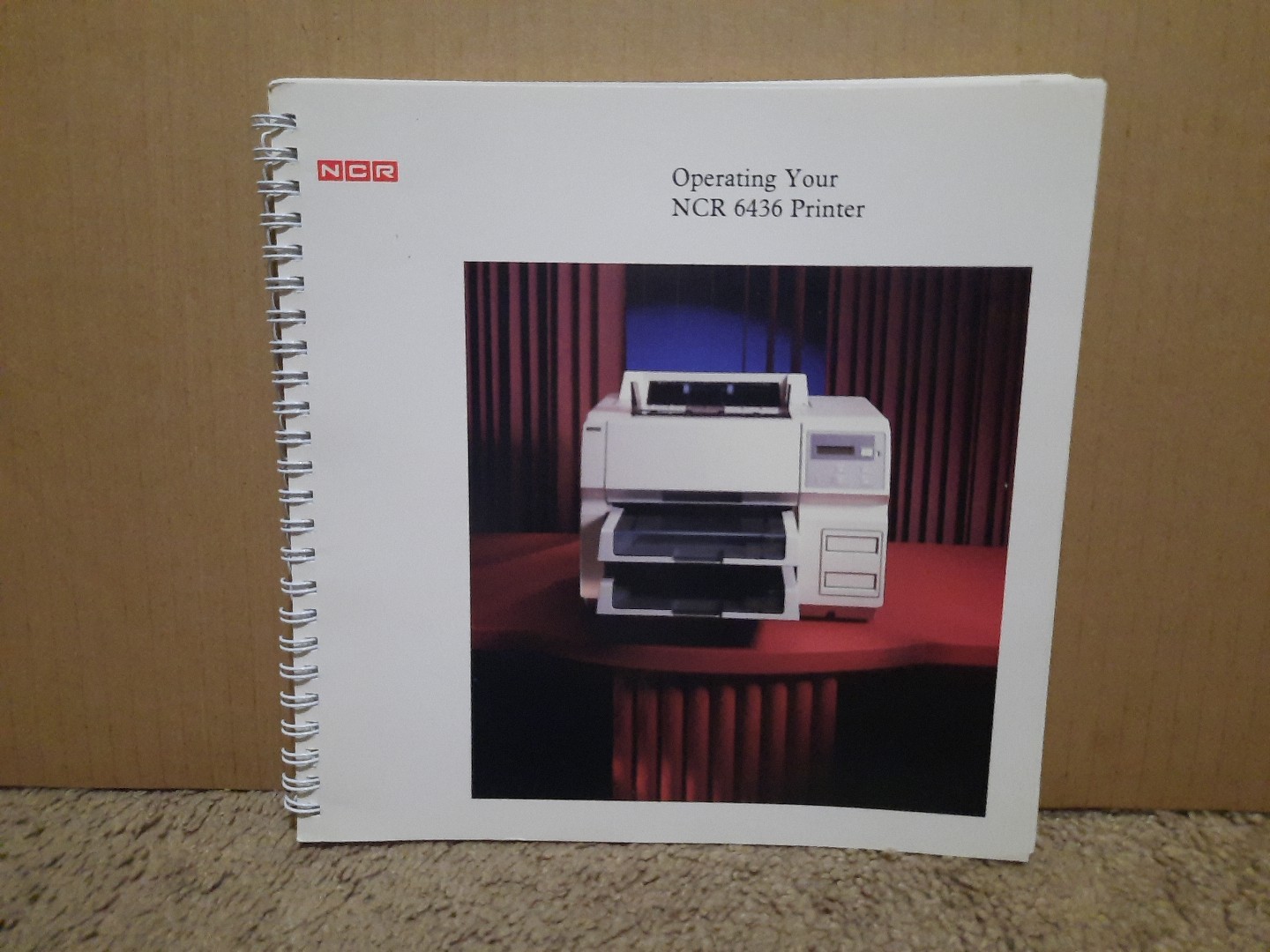 1987 Operating Your NCR 6436 Printer Manual
