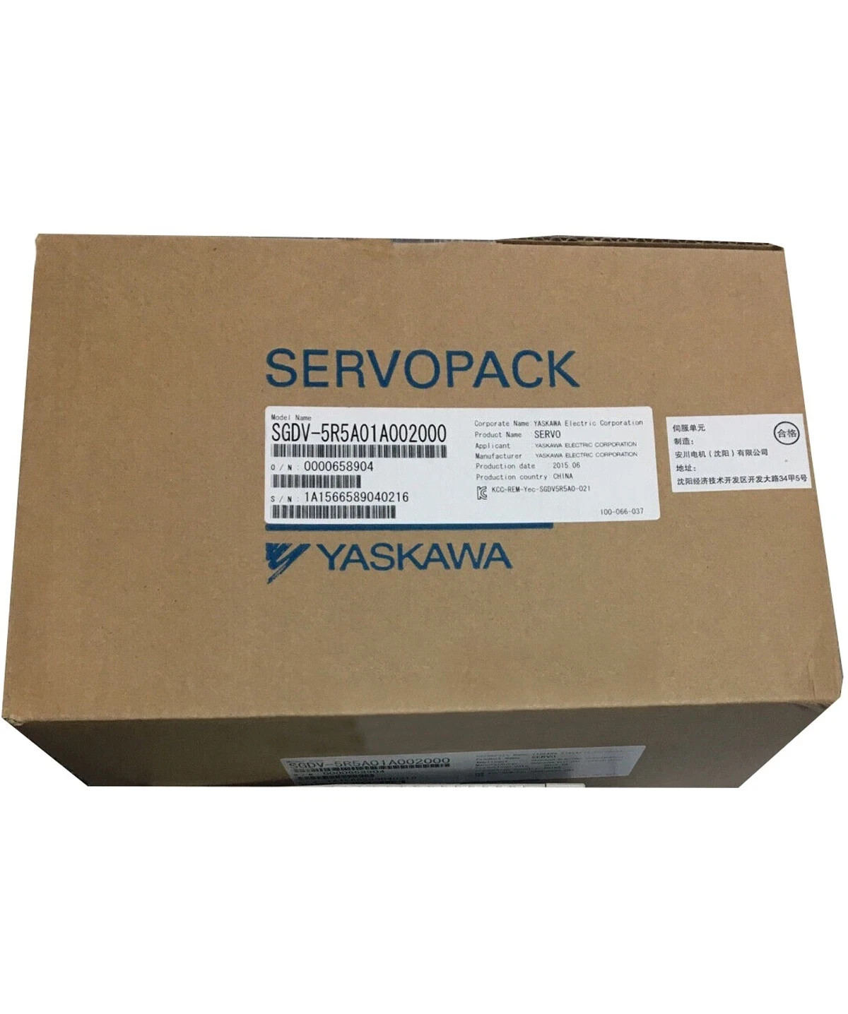 New In Box YASKAWA SGDV-5R5A01A002000 Servo Drive SGDV5R5A01A002000