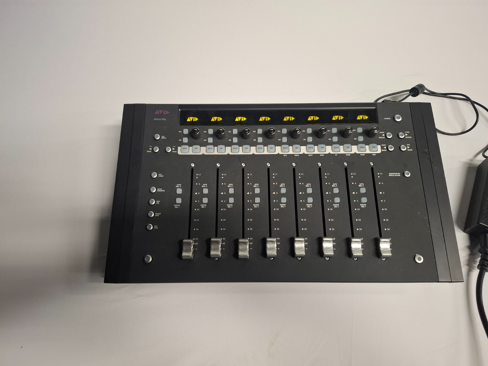 Avid Artist Mix Control Surface 8 Motorised Faders Tested Appears Working