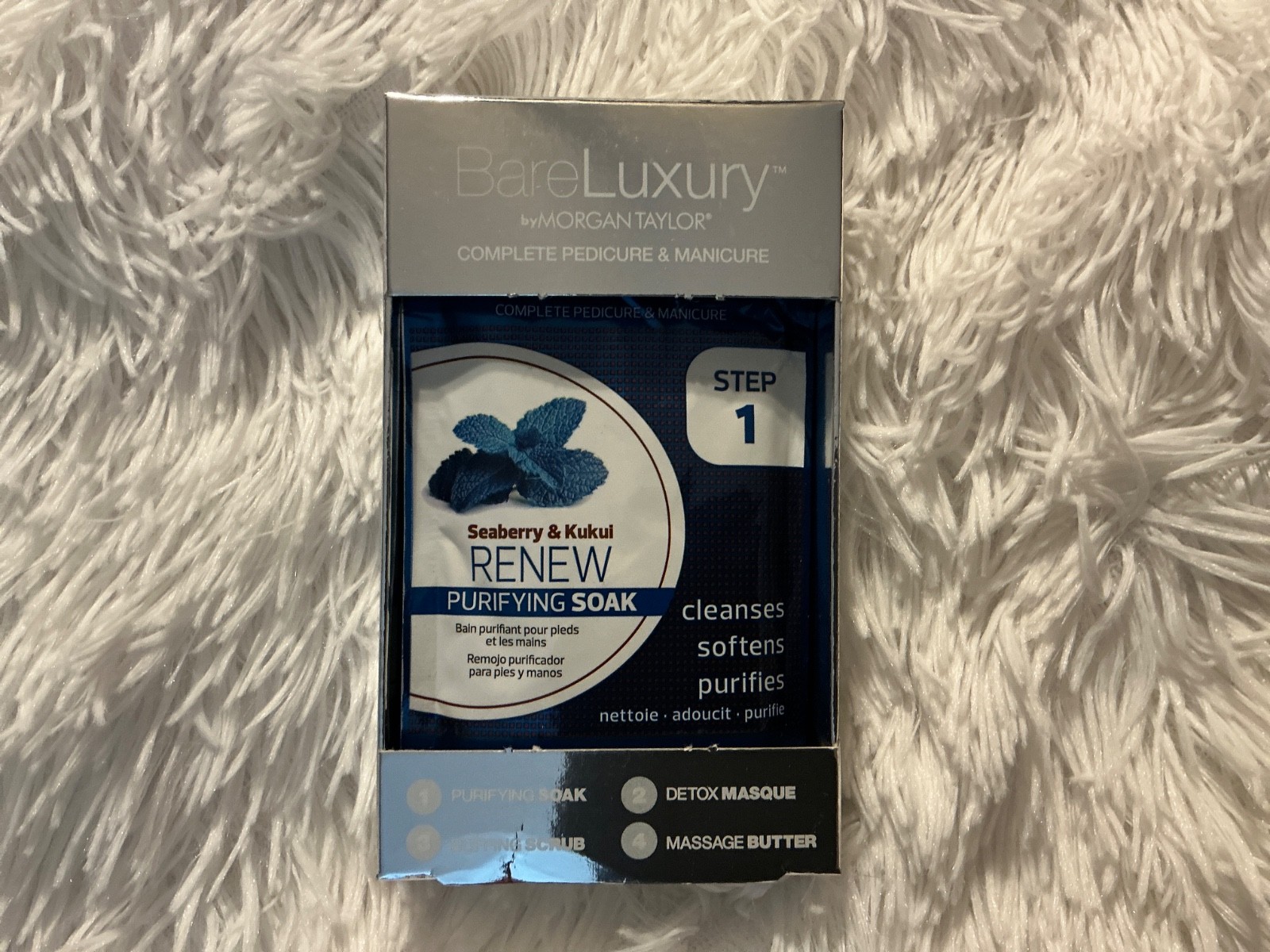 BareLuxury Four Step Complete Pedicure & Manicure Kit
