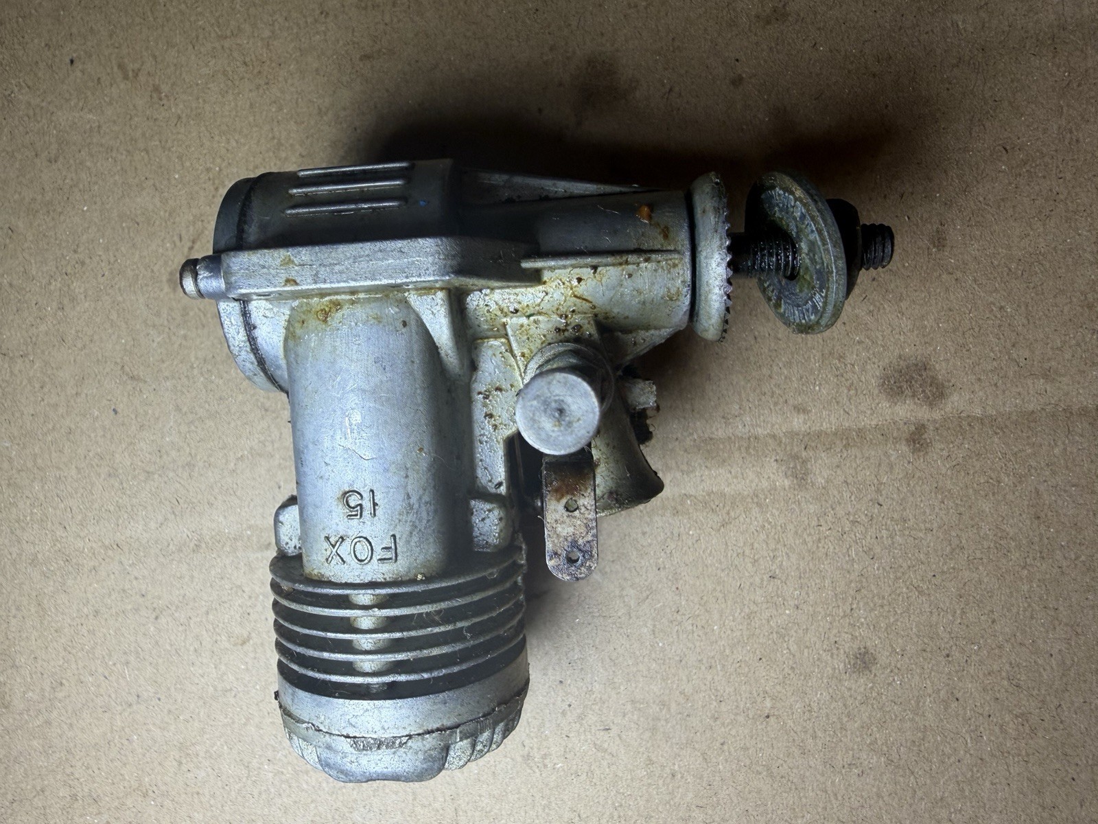 Fox 15 C/L Slant Plug Model Airplane Glow Engine Vintage