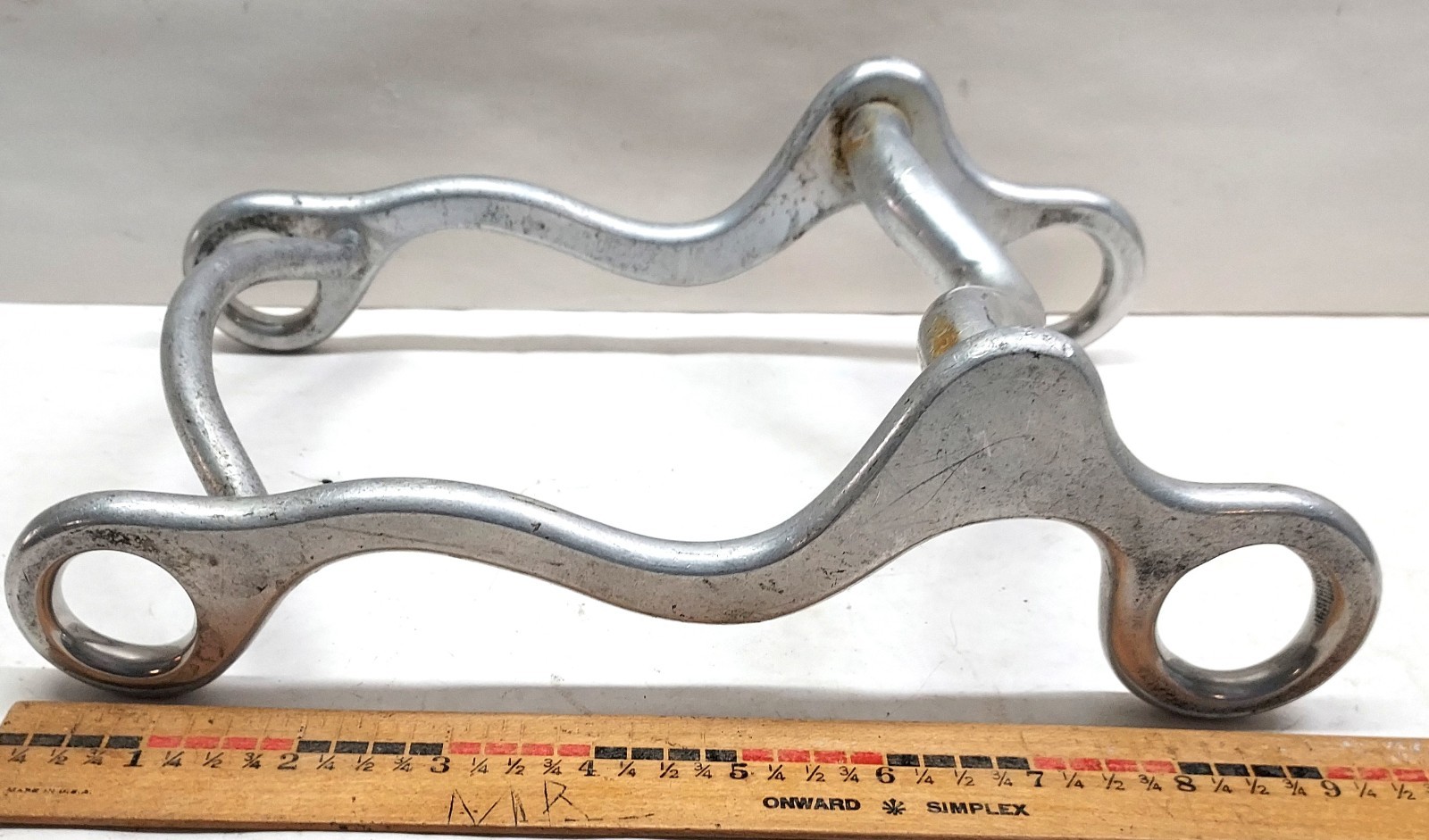 Vintage Crockett Horse Bit Aluminum Curb Bit Long Shank - 1009252