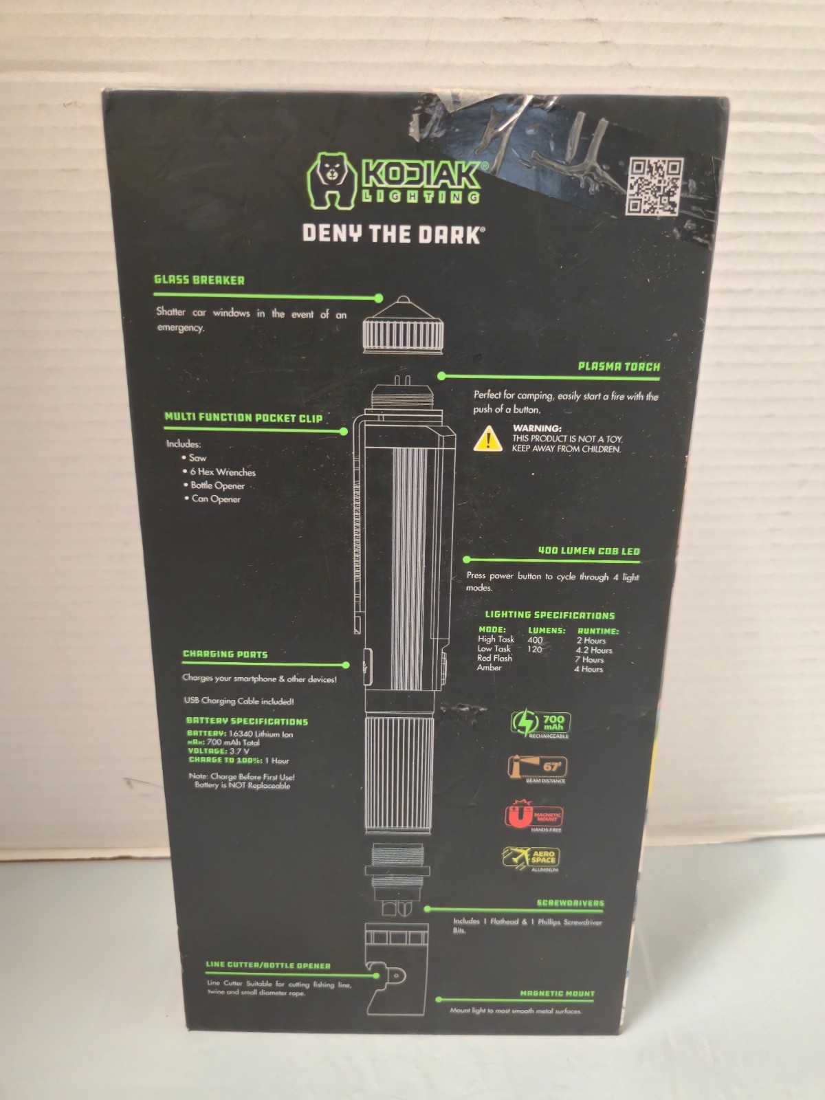 Kodiak Lighting Kommuter Plasma Torch and Utility Light