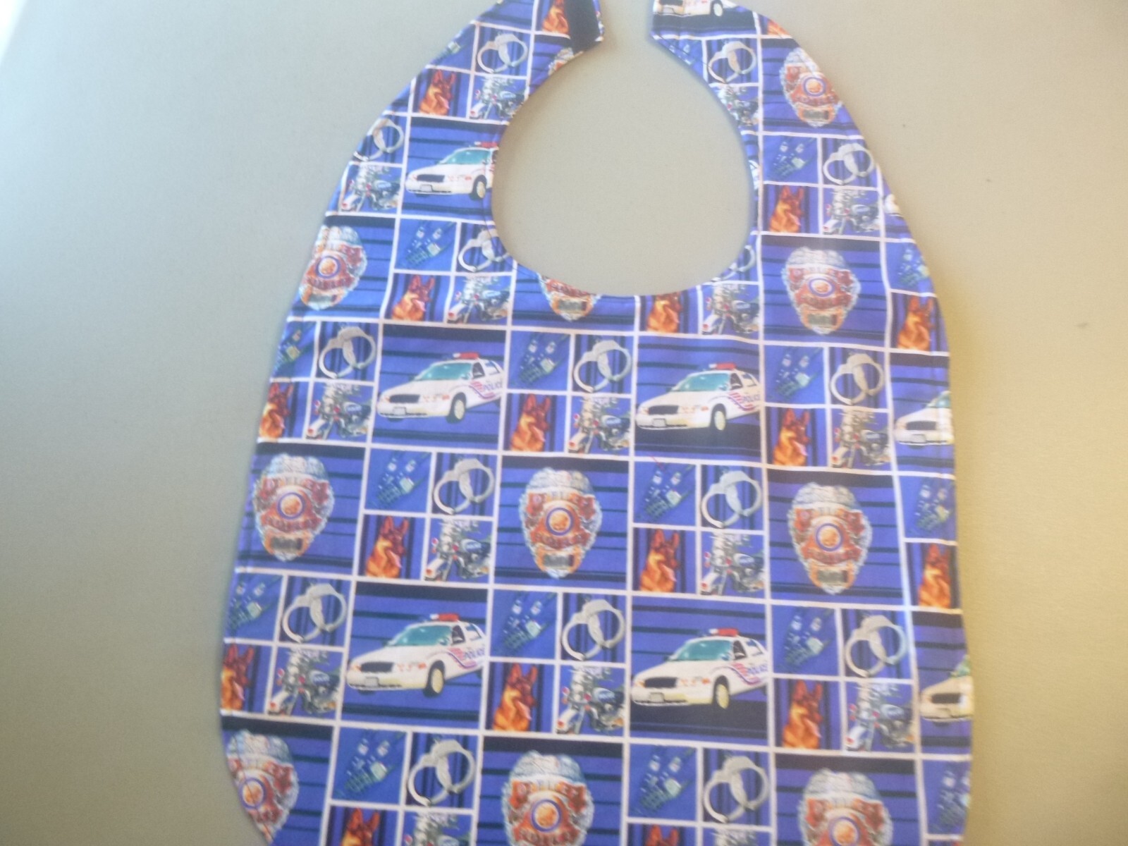 Adult Bib/Clothing Protector double thickness with Quilted Diamond Backing
