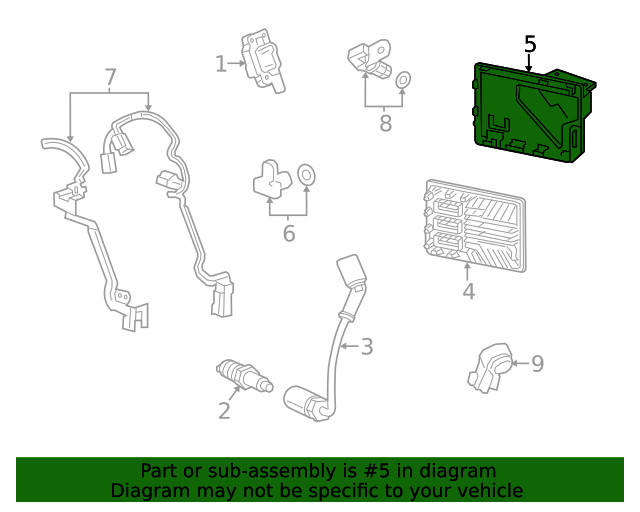 Genuine GM Engine Control Module Bracket 23283540