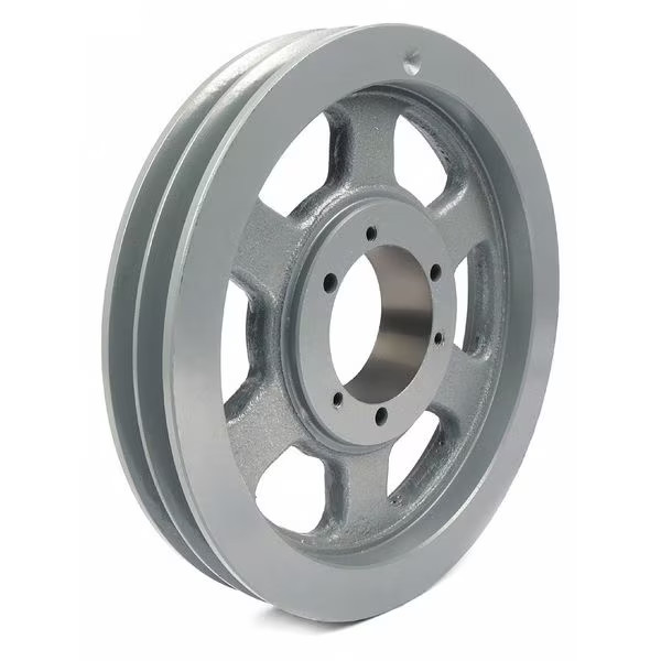 1/2 in to 2-1/2 in Quick Detachable Bushed Bore 2 Groove V-Belt Pulley 13.95 in