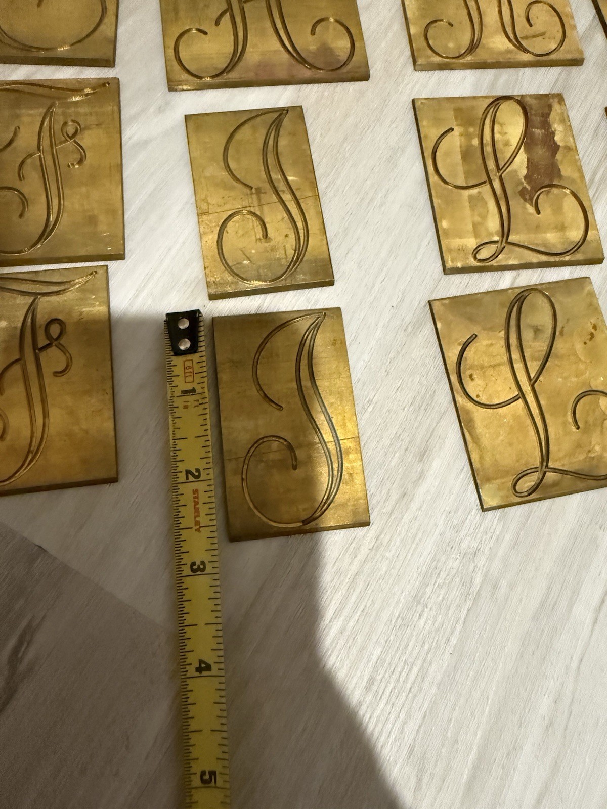 New Hermes Set Brass Engraving 48pc