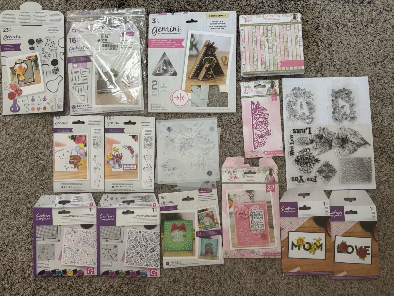 lot of Crafter's Companion - Stamps, Dies & more Bundle #2