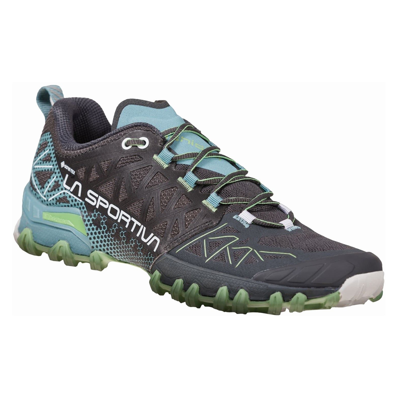 La Sportiva Bushido II GTX Womens Trail Running Shoes Carbon Carbon/Mis Size 6.5