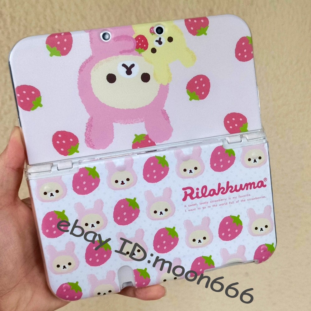 Rare Cute Rilakkuma Strawberry Case for New Nintendo series - Kawaii San-X Cover