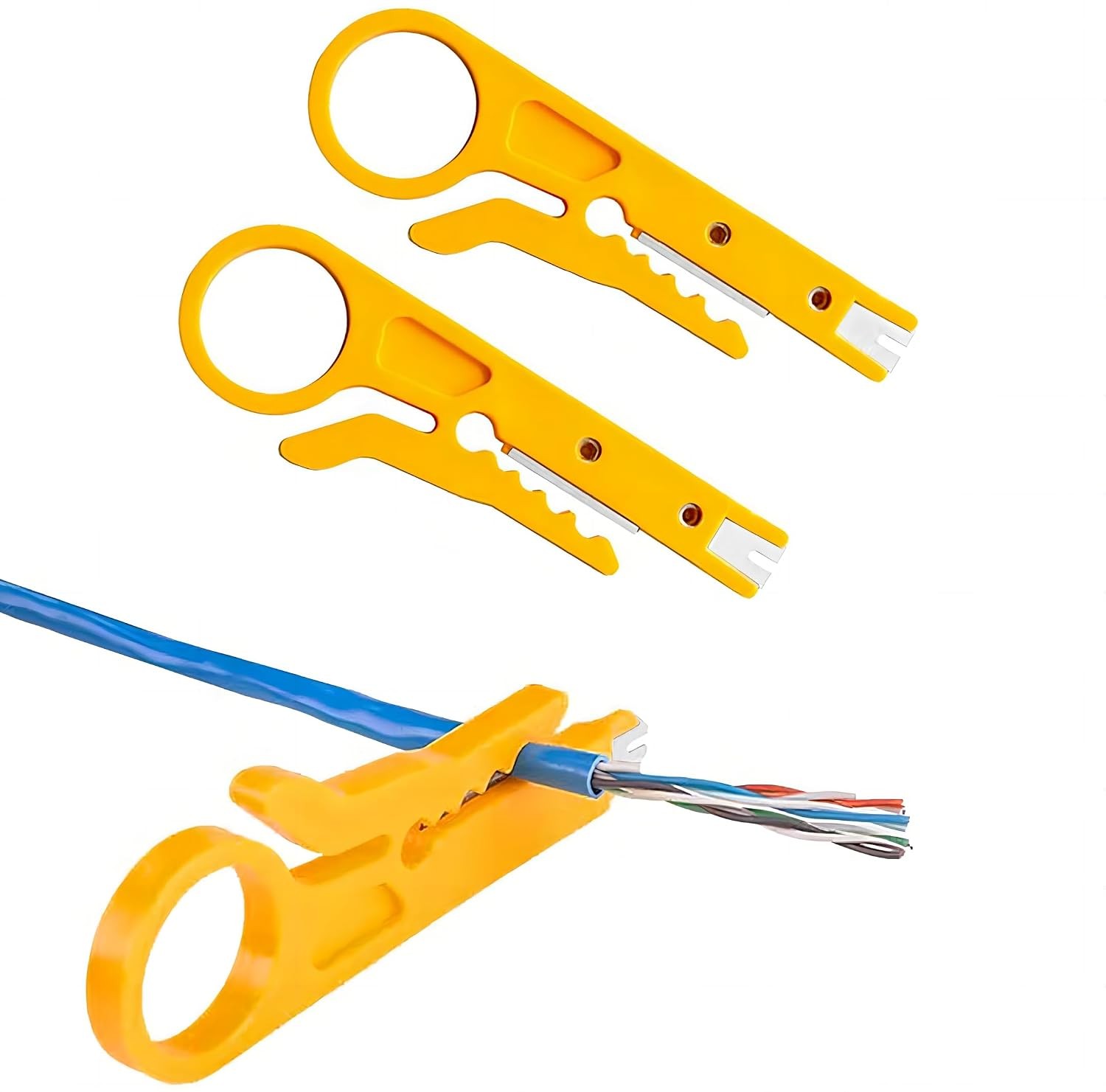 Mini Wire Stripper 3 Pack Network Wire Stripper Punch Down Cutter for Network Wi