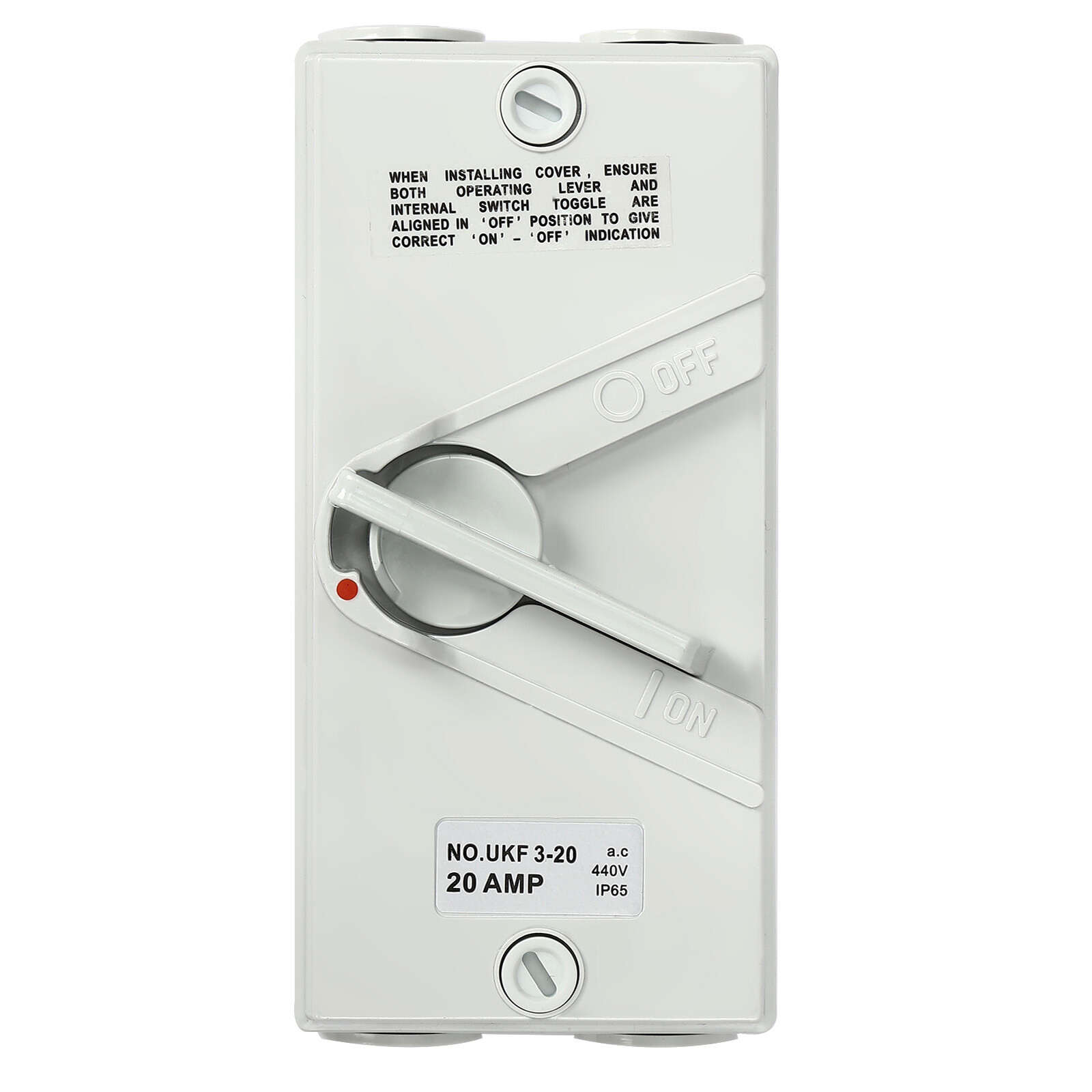 440V 20A 3 Pole Wall-Mounted Isolation Switch Waterproof Safety Isolation Switch