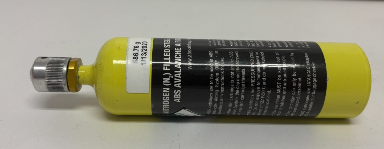 ABS Avalanche Airbag Activation Unit Nitrogen Cyclinder + Pull Handle NEW