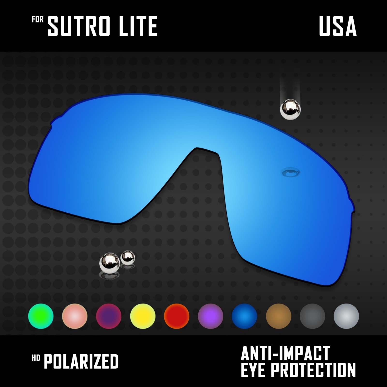 Anti Scratch Polarized Replacement Lenses for-Oakley Sutro Lite Sunglasses