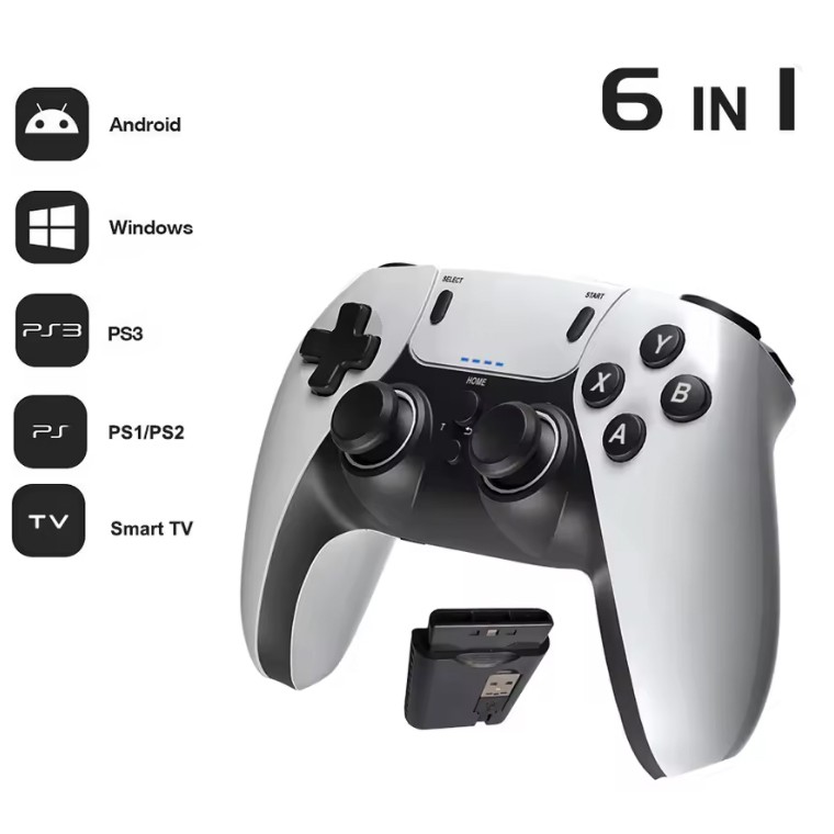 Wireless 2.4G Video Game Gamepad Controller for Smart Phone TV PC PS2 PS3 PS4