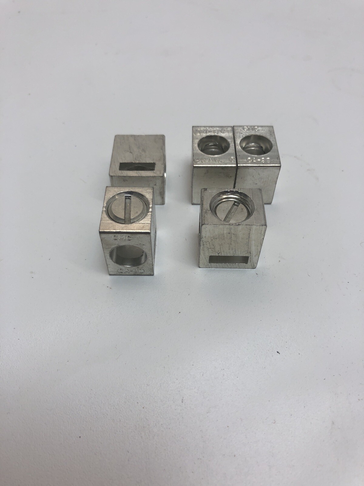 Lot of 5 Aluminum Mechanical Lugs CMC CA-90 CU7AL 14-1/0 With Bandable Slot