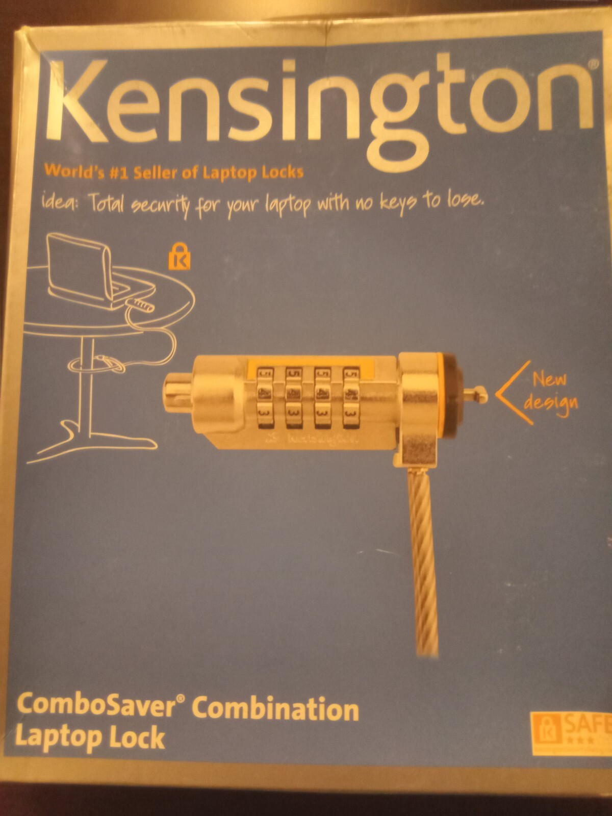 Kensington ComboSaver Combination Portable Notebook Laptop Lock (New in Box)