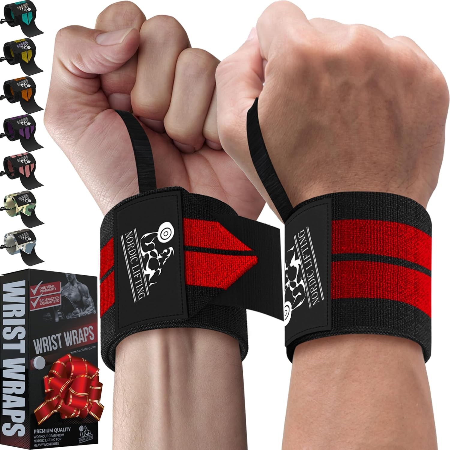 Lightweight and Durable Wrist Wraps for Weightlifting - Support for All Lifts