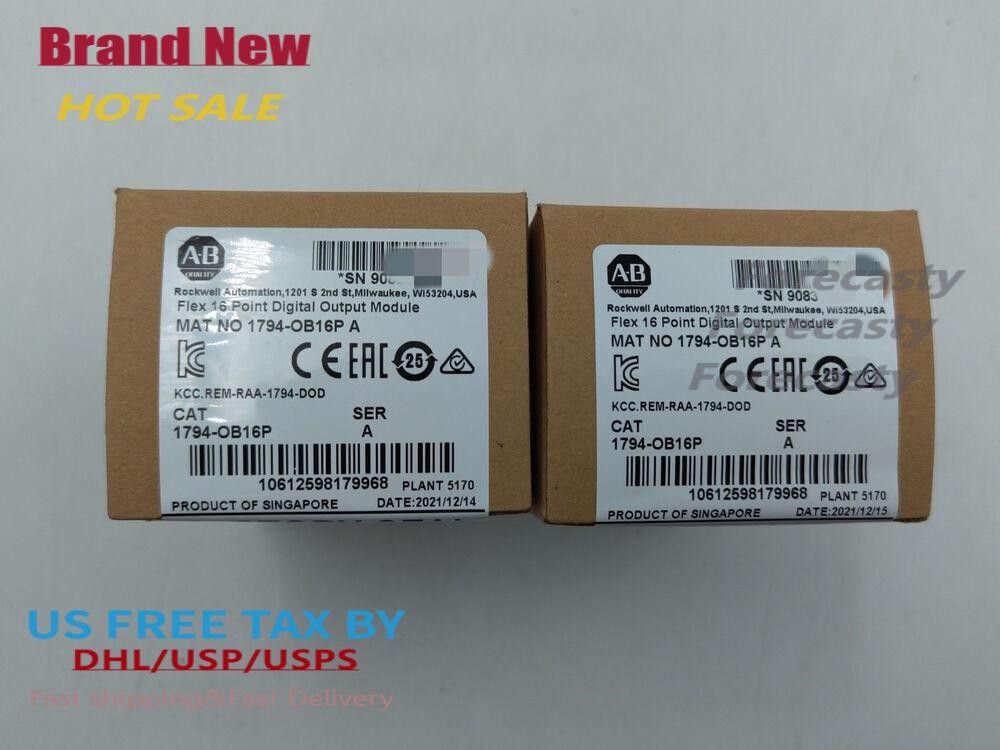 New Sealed Allen-Bradley 1794-OB16P SER A Flex 16 Point Digital Output Module