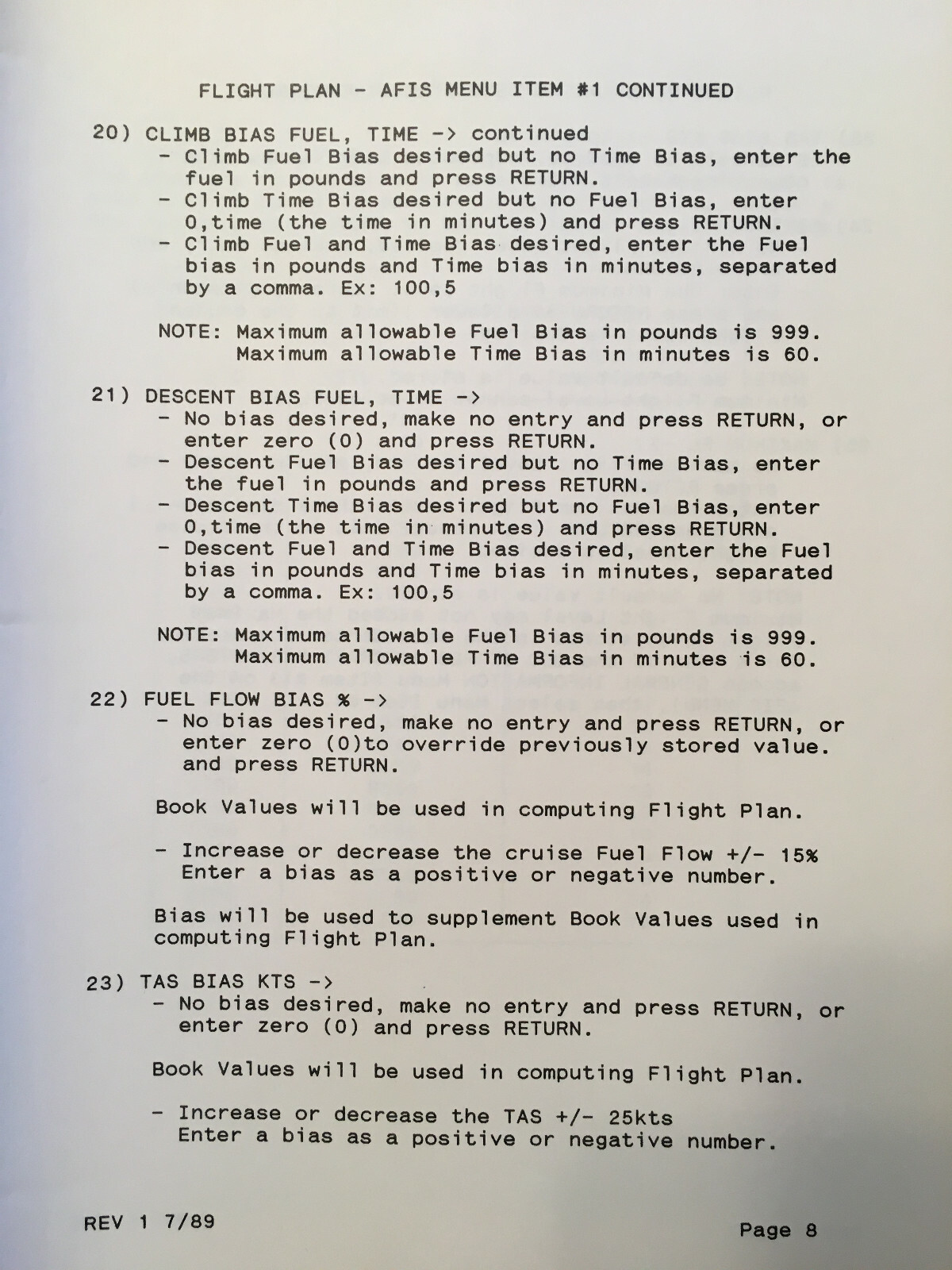 Global-Wulfsberg AFIS Airborne Flight Information System Operator's Manual