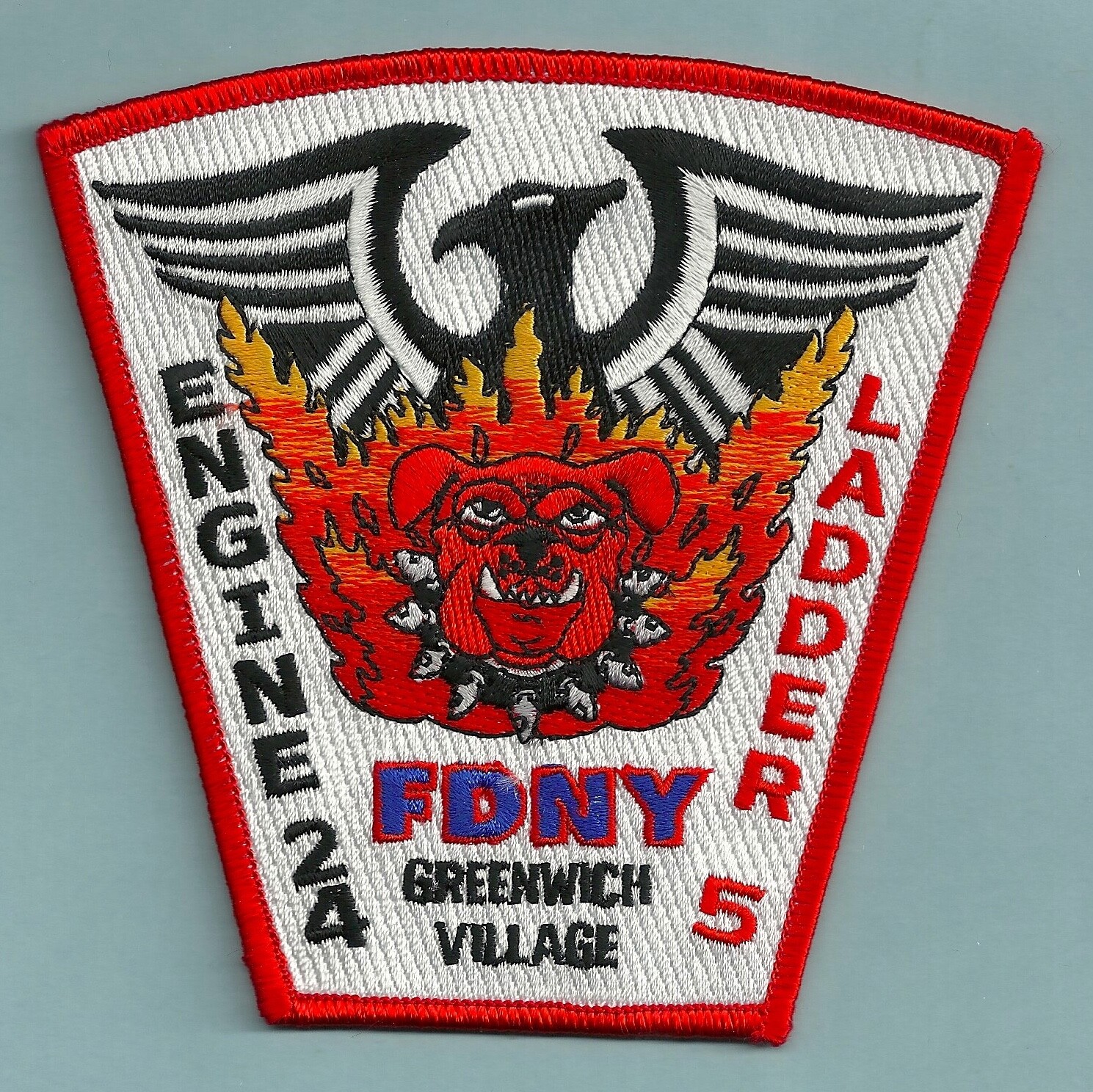 FDNY FIRE DEPARTMENT NEW YORK ENGINE 24 LADDER 5 COMPANY PATCH MANHATTAN
