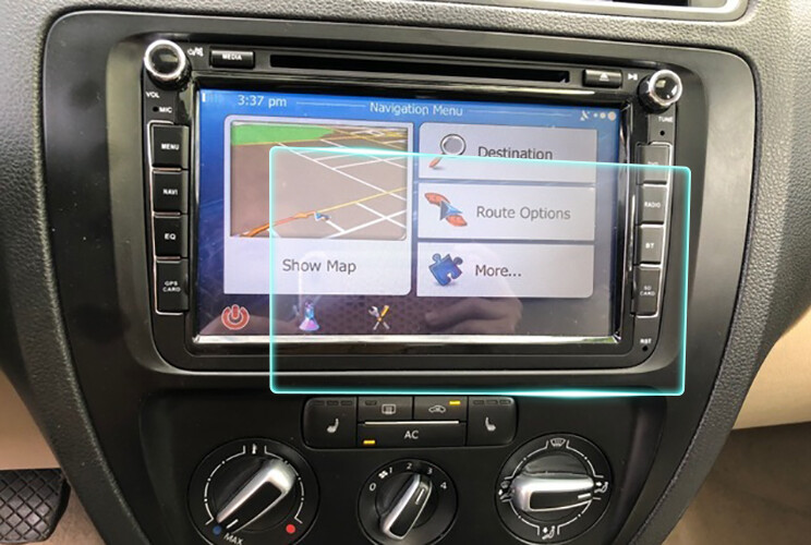 Crystal Clear Screen Protector for 2011 Volkswagen Jetta TDI Vehicle Navigation