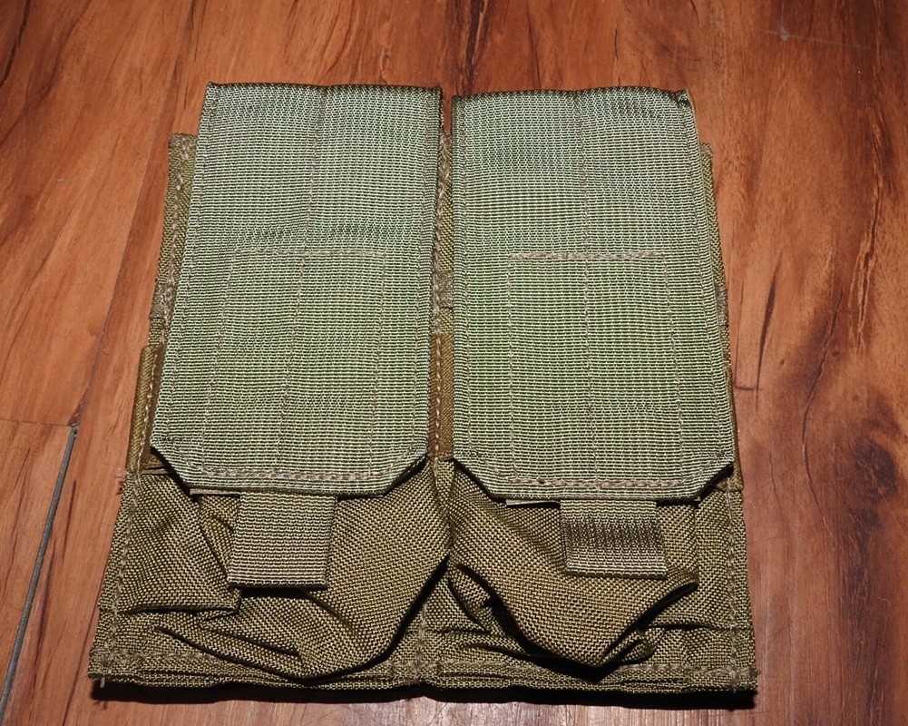 Eagle Industries Molle 2 Cell Double Magazine Pouch Khaki Tan NEW OLD STOCK USGI