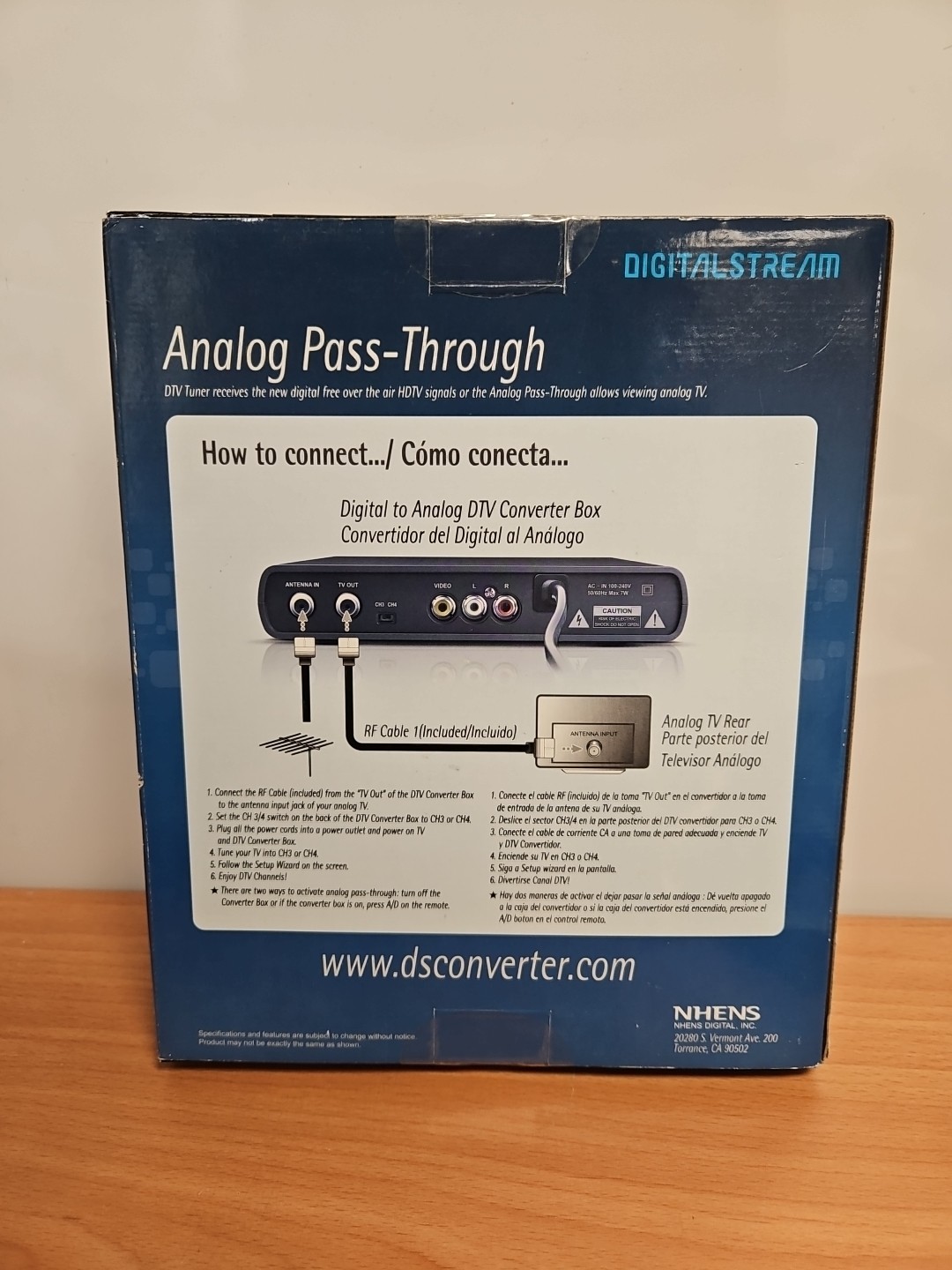 Digital Stream Analog Pass-Through DTV Convertor Box Model DTX9950 SEALED
