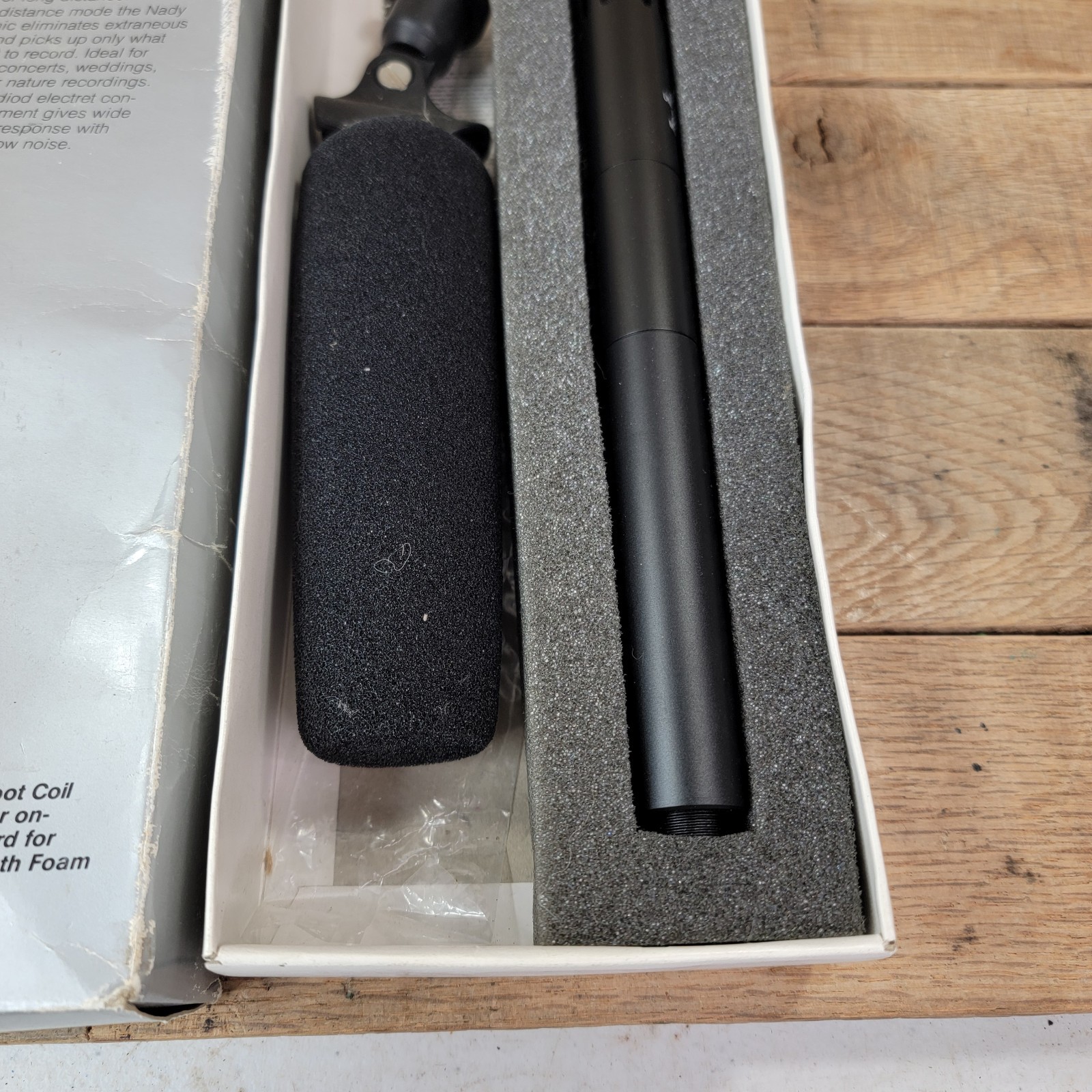 Nady VCM - 100 Telescopic Microphone for Camcorder EUC w/ Case