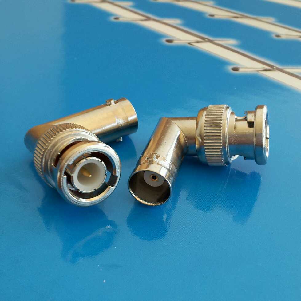 (10 PCS) BNC Male to BNC Female Right Angle Adapter - USA Seller