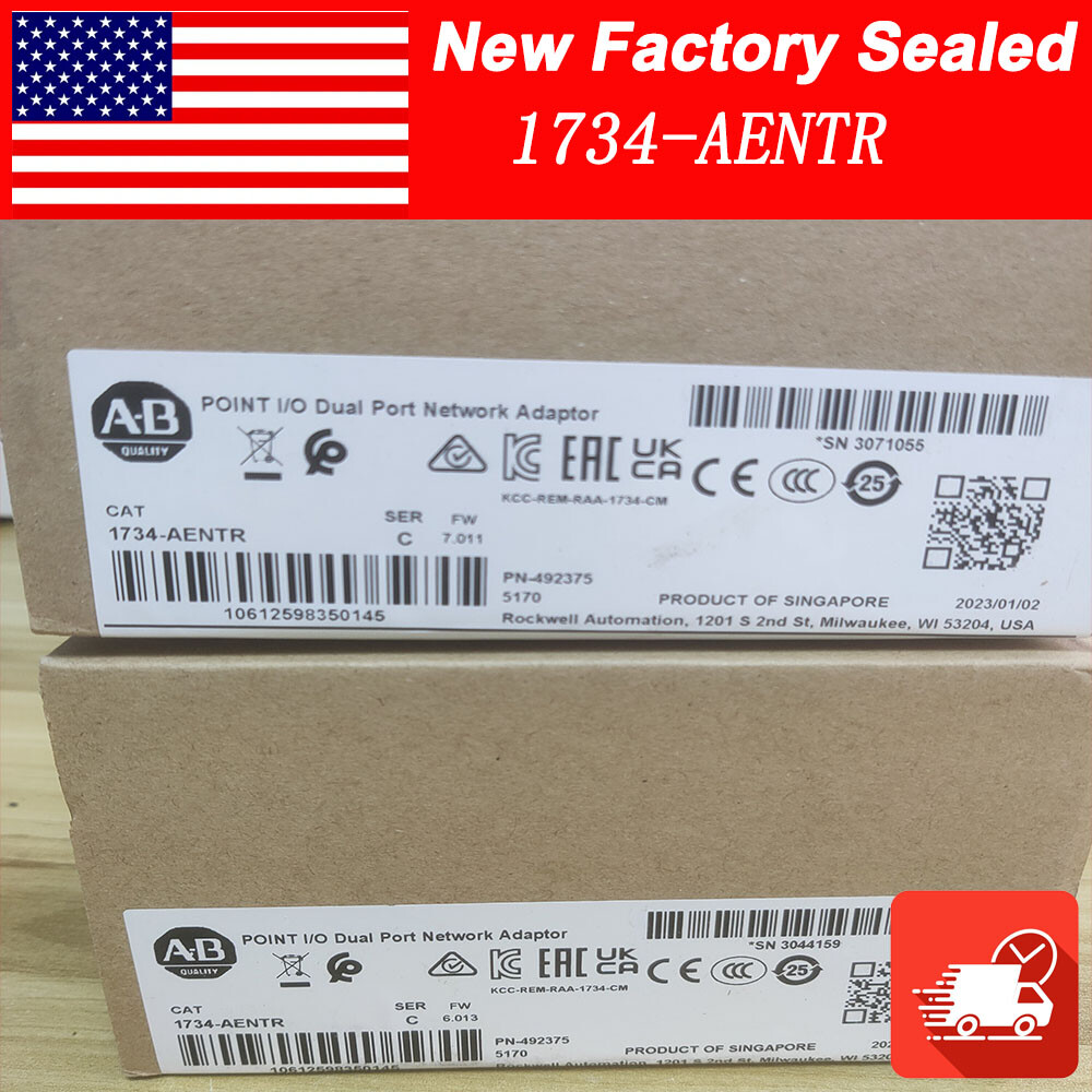 AB 1734-AENTR AB Point I/O Dual Port Adaptor Module 2023 New Sealed