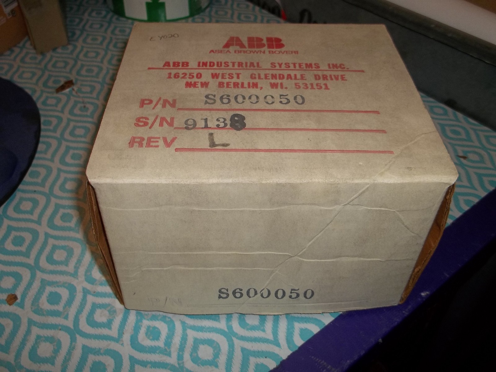 PARAMETRICS ASSY 600050J ABB S600050 REV L CONTROL BOARD (881)